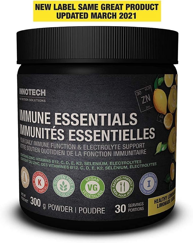 Innotech Immune Essentials Powder Supplement - Lemon Flavour, 300g