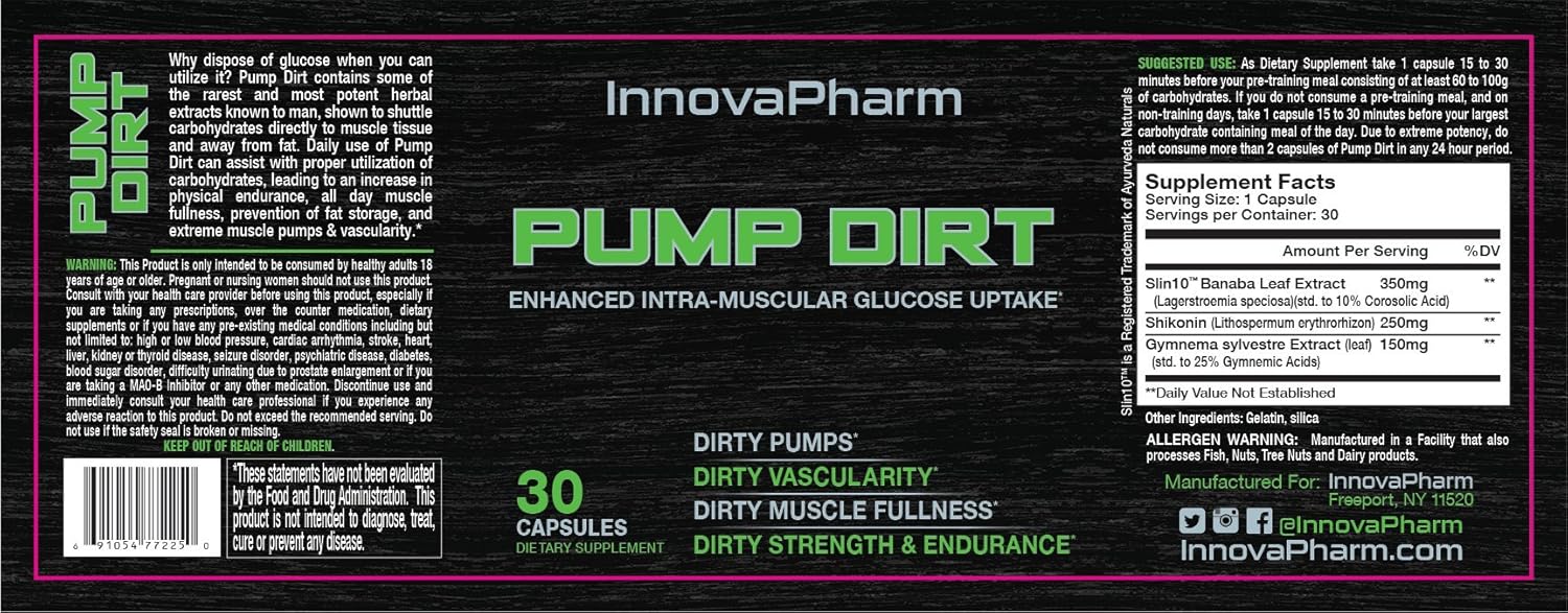 InnovaPharm Pump Dirt Capsules - 30 Count