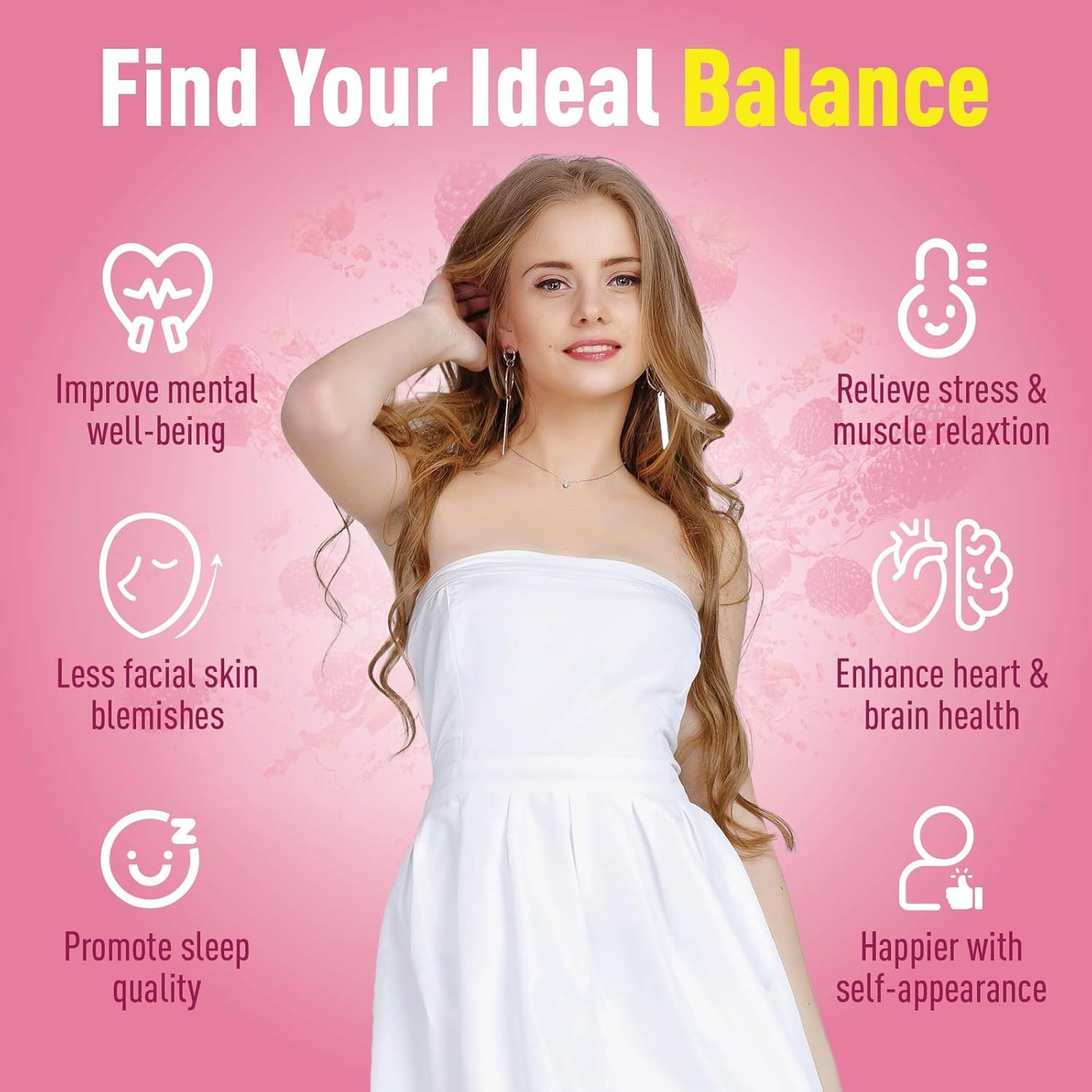 Inositol Gummies for Women with Magnesium - Fertility & Hormone Balance Support - 120CT