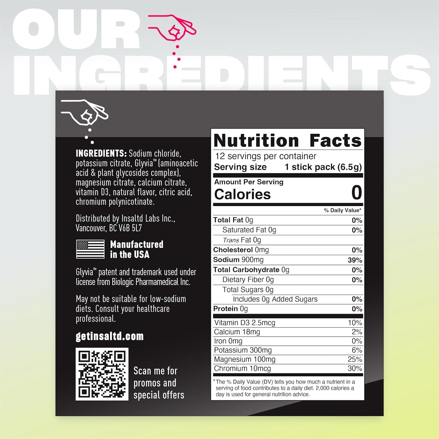 INSALTD™ Keto Electrolyte Drinks Variety Pack - No Stevia Aftertaste | Sugar Free Electrolytes Powder Packets for Intermittent Fasting | High-Potency Hydration - 12 Pack