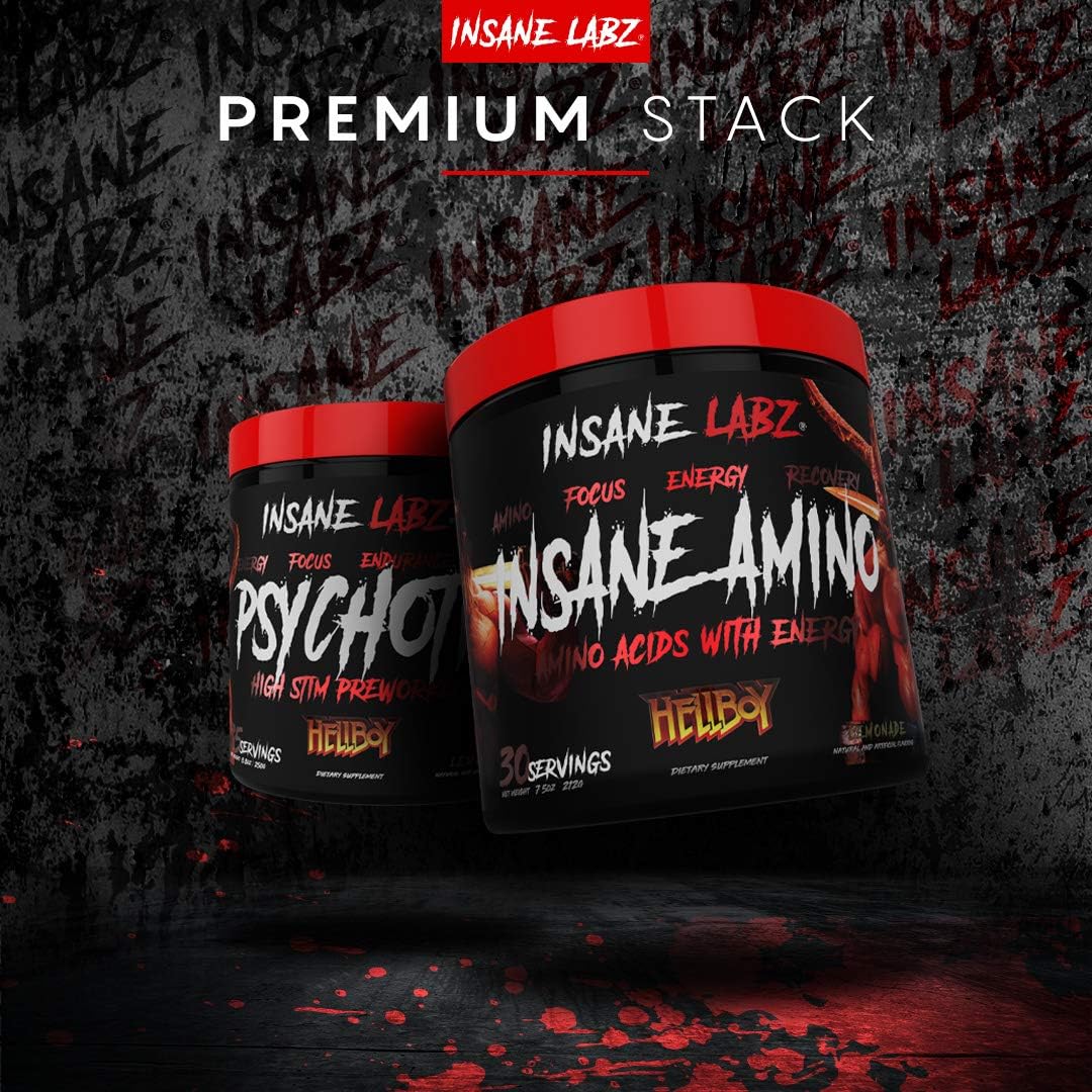 Insane Labz Hellboy Amino - Fruit Punch Flavor for Intense Workouts