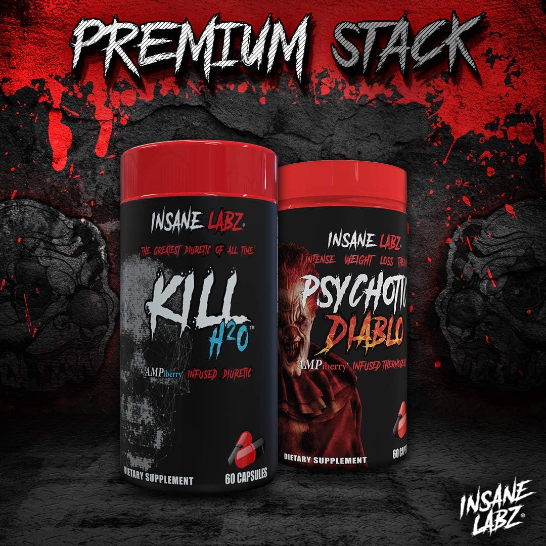 Insane Labz Kill H2O: AMPiberry Diuretic with Dandelion Root and Green Tea - 20 Servings
