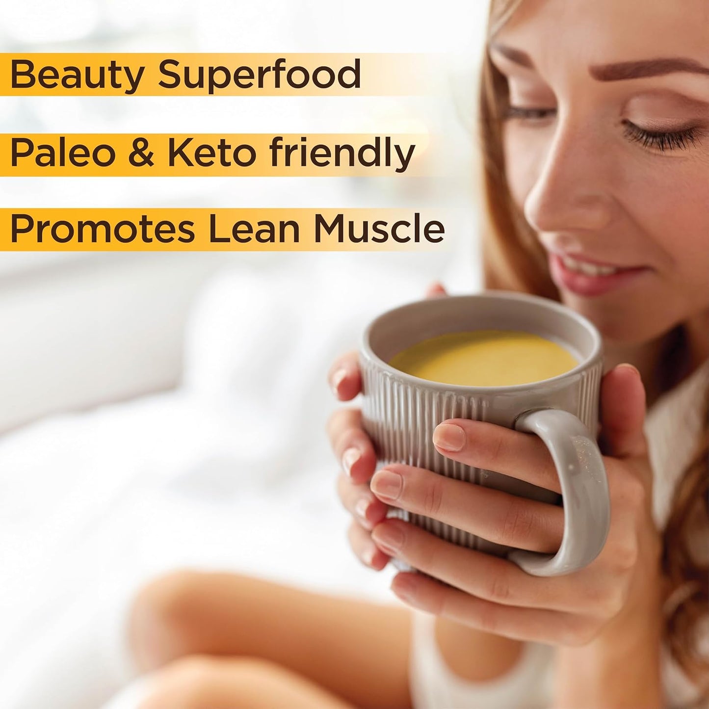Instant Beef Bone Broth with 10g Protein, Collagen Type III, Promotes Digestion, Bone & Joint Health - 7 Day Plan (7-15g Packets)