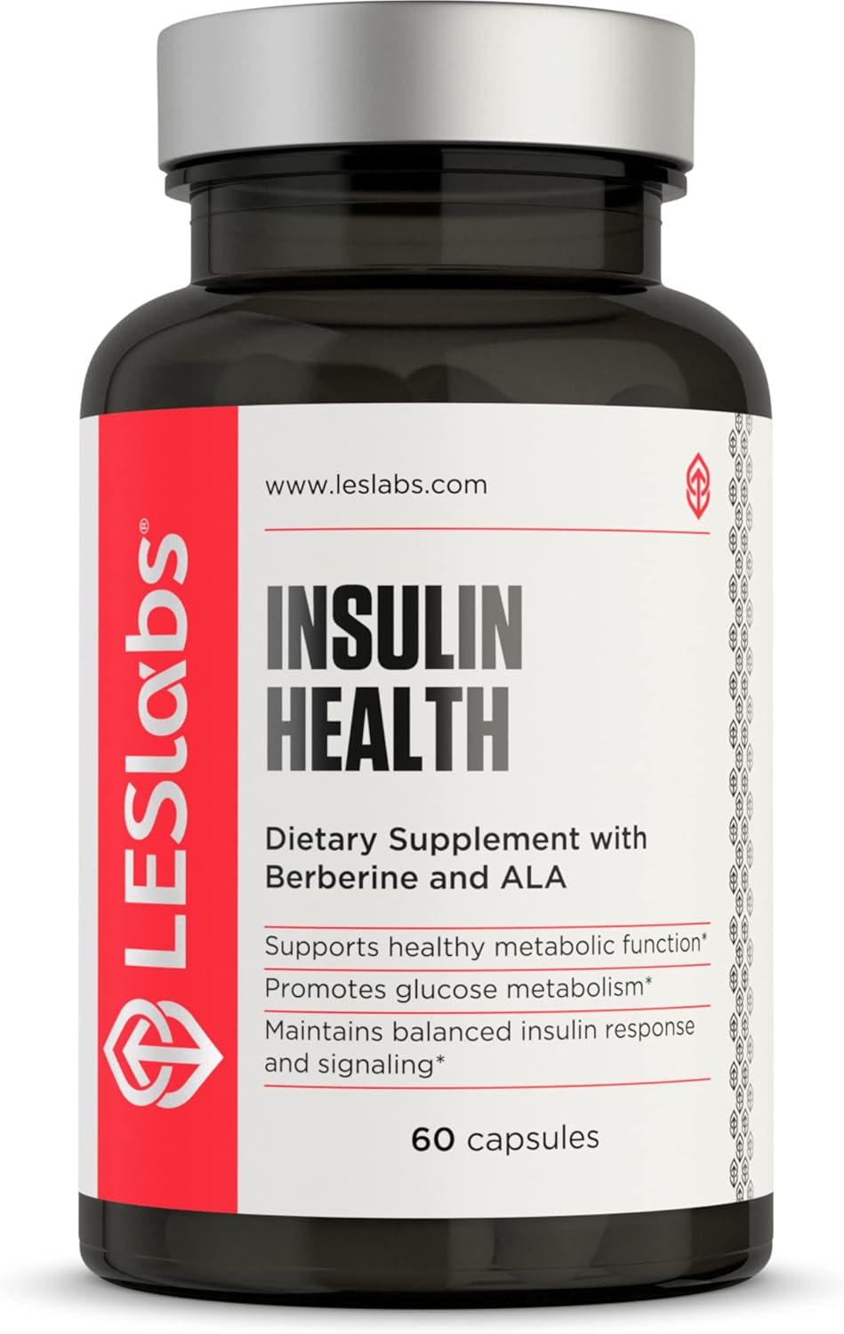 Insulin Health Support Supplement with Berberine, Chromium, Olive Leaf, Alpha Lipoic Acid & Vanadium - 60 Capsules