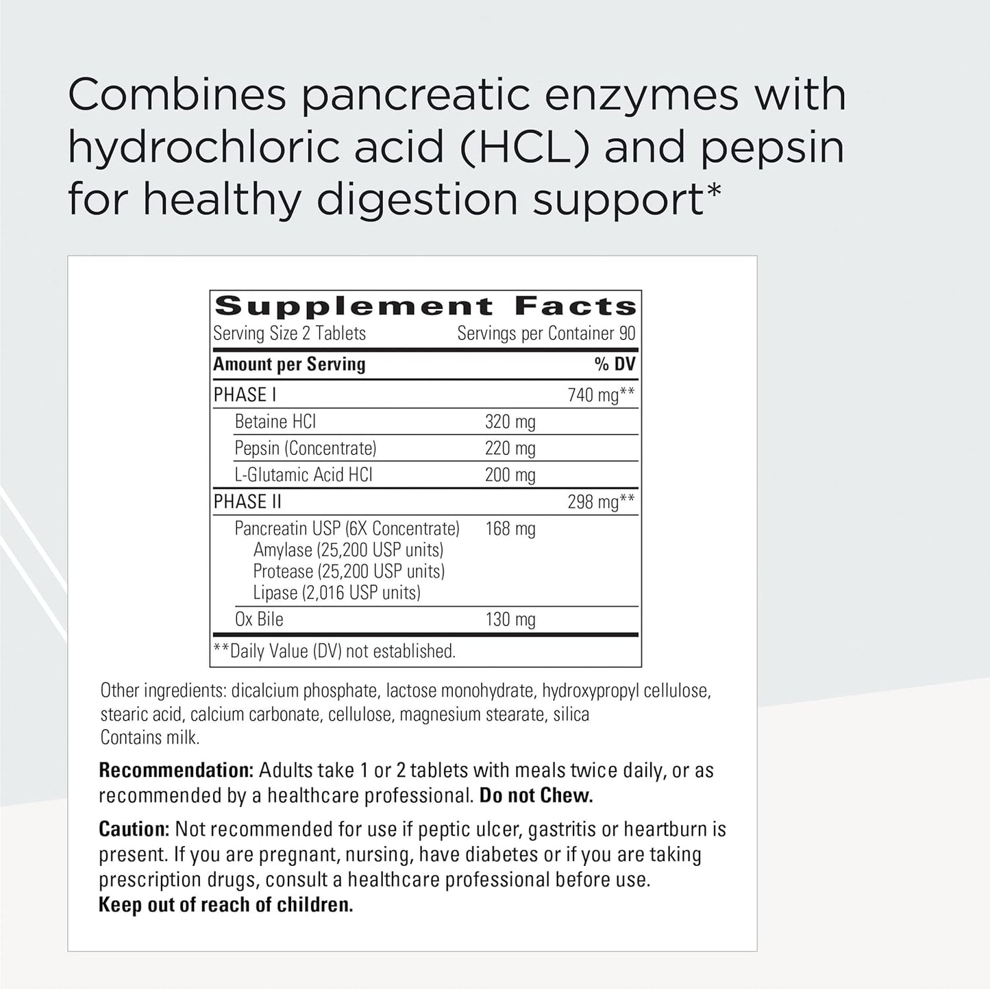 Integrative Therapeutics Panplex 2-Phase - Digestive Enzyme Supplement for Stomach and Intestinal Health - 180 Tablets