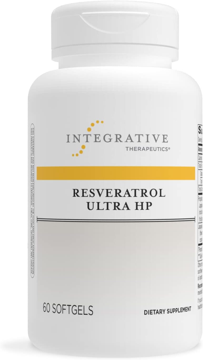 Integrative Therapeutics Resveratrol Ultra HP - 175mg for Cardiovascular Health - 60 Softgels