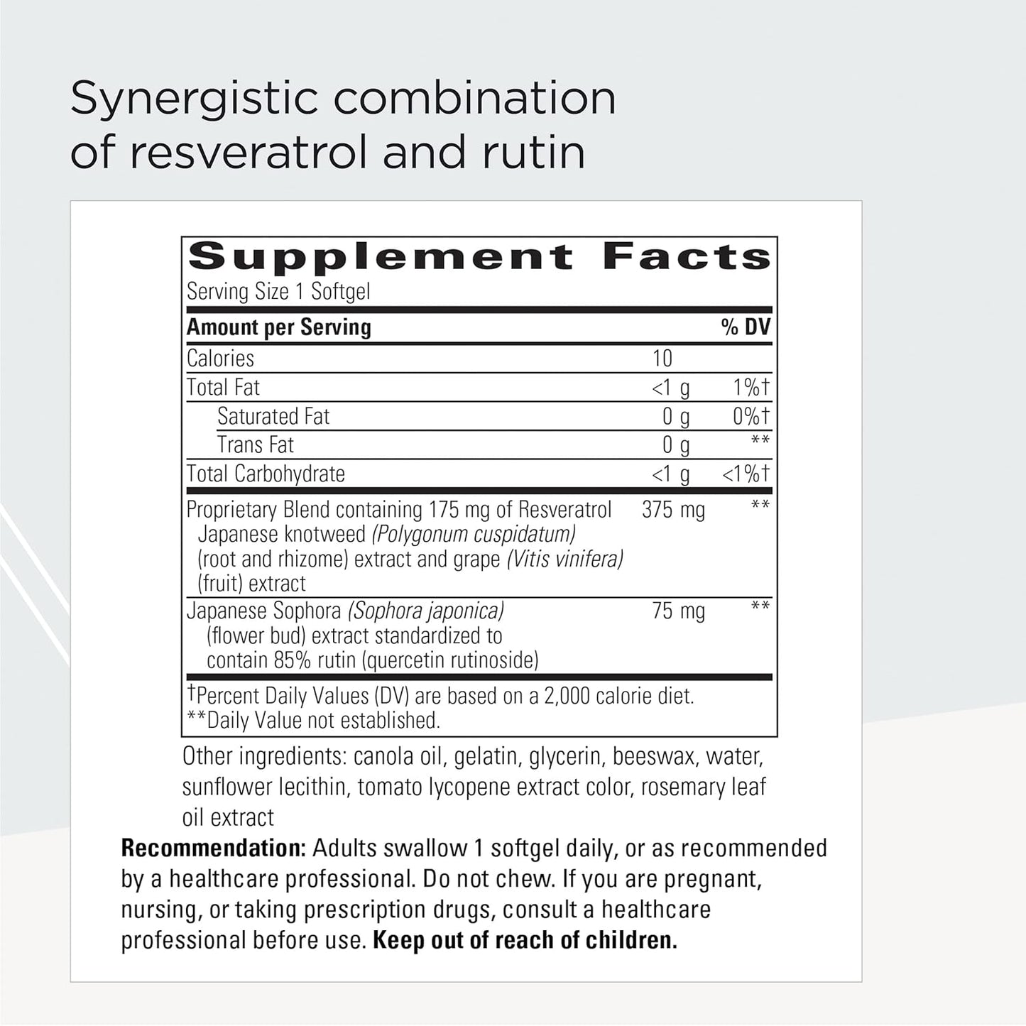 Integrative Therapeutics Resveratrol Ultra HP - 175mg for Cardiovascular Health - 60 Softgels