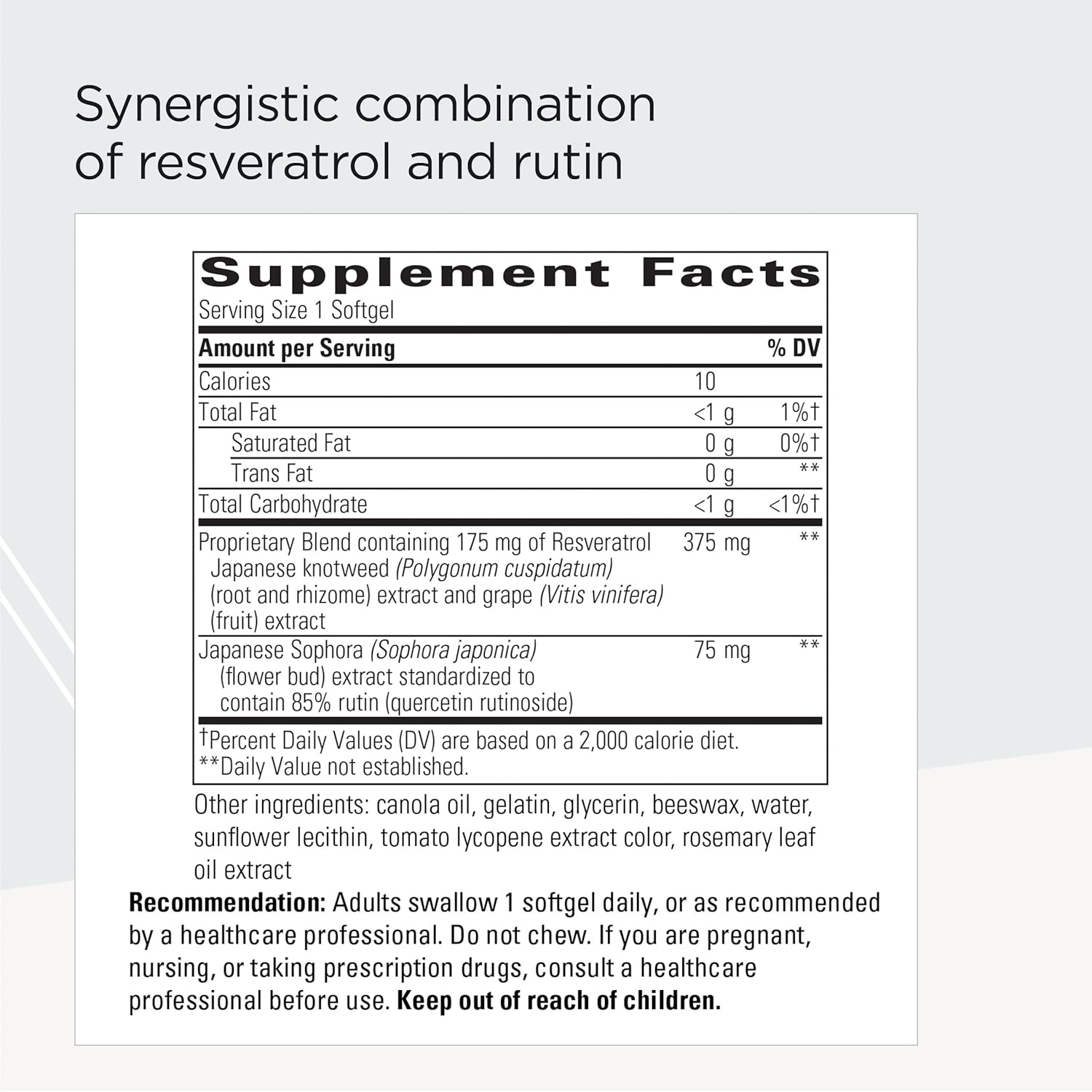 Integrative Therapeutics Resveratrol Ultra HP - 175mg for Cardiovascular Health - 60 Softgels