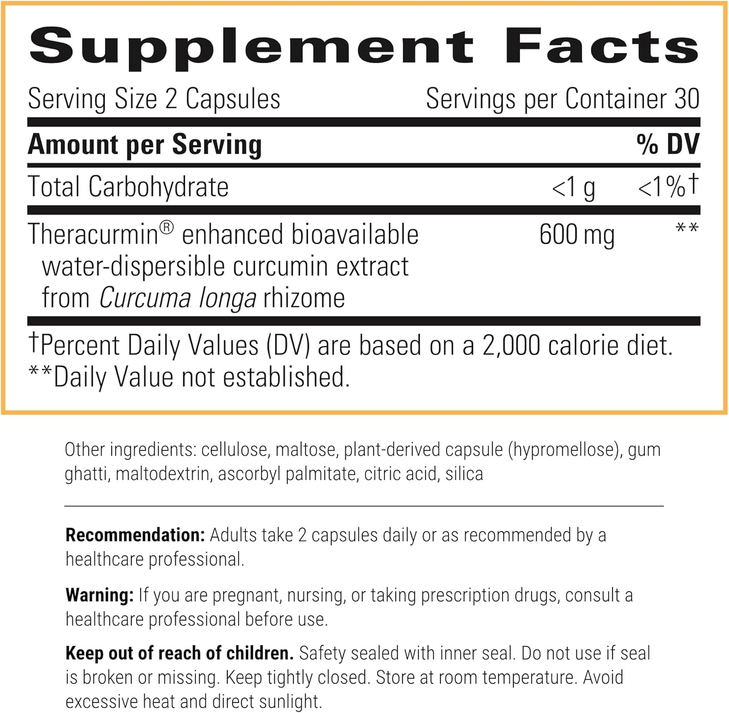 Integrative Therapeutics Theracurmin HP - High Absorption Turmeric & Curcumin Supplement - Vegan - 60 Capsules