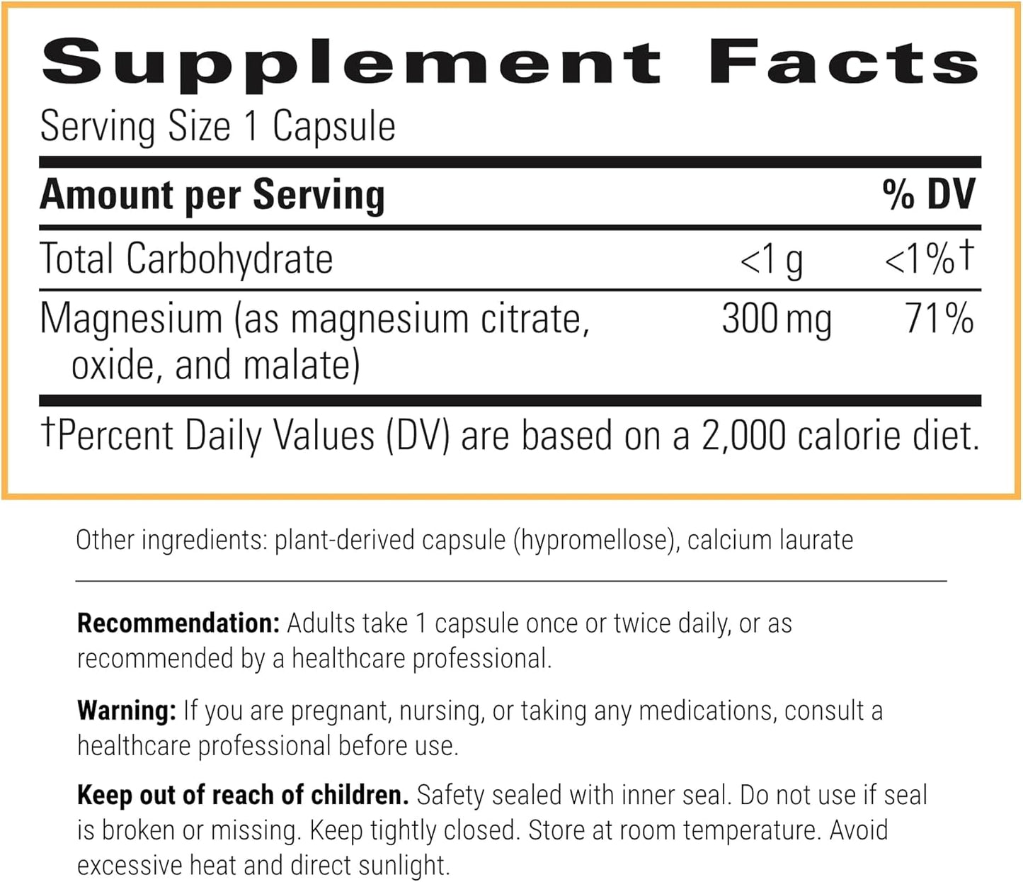 Integrative Therapeutics Tri-Magnesium Capsules - Promotes Bone and Dental Health, Cardiovascular Support, and Calmness - 90 Count