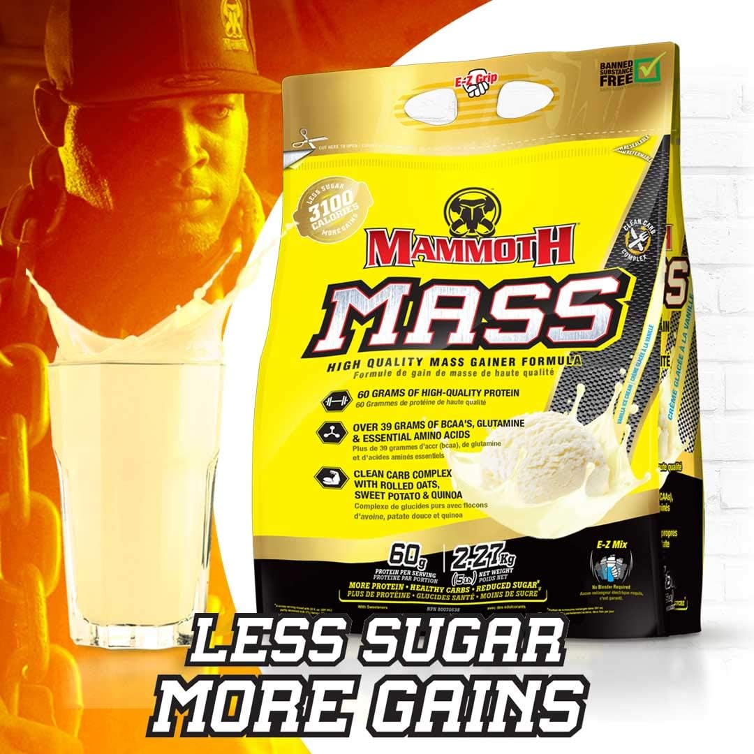 Inter-Active Nutrition Mammoth Mass Vanilla Supplement 5 lbs - FID15319