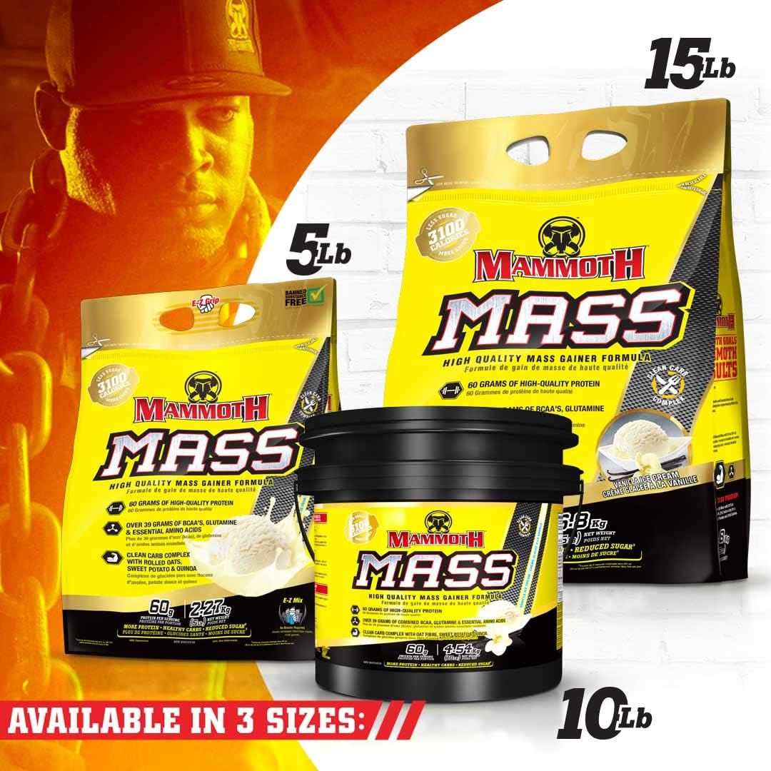 Inter-Active Nutrition Mammoth Mass Vanilla Supplement 5 lbs - FID15319