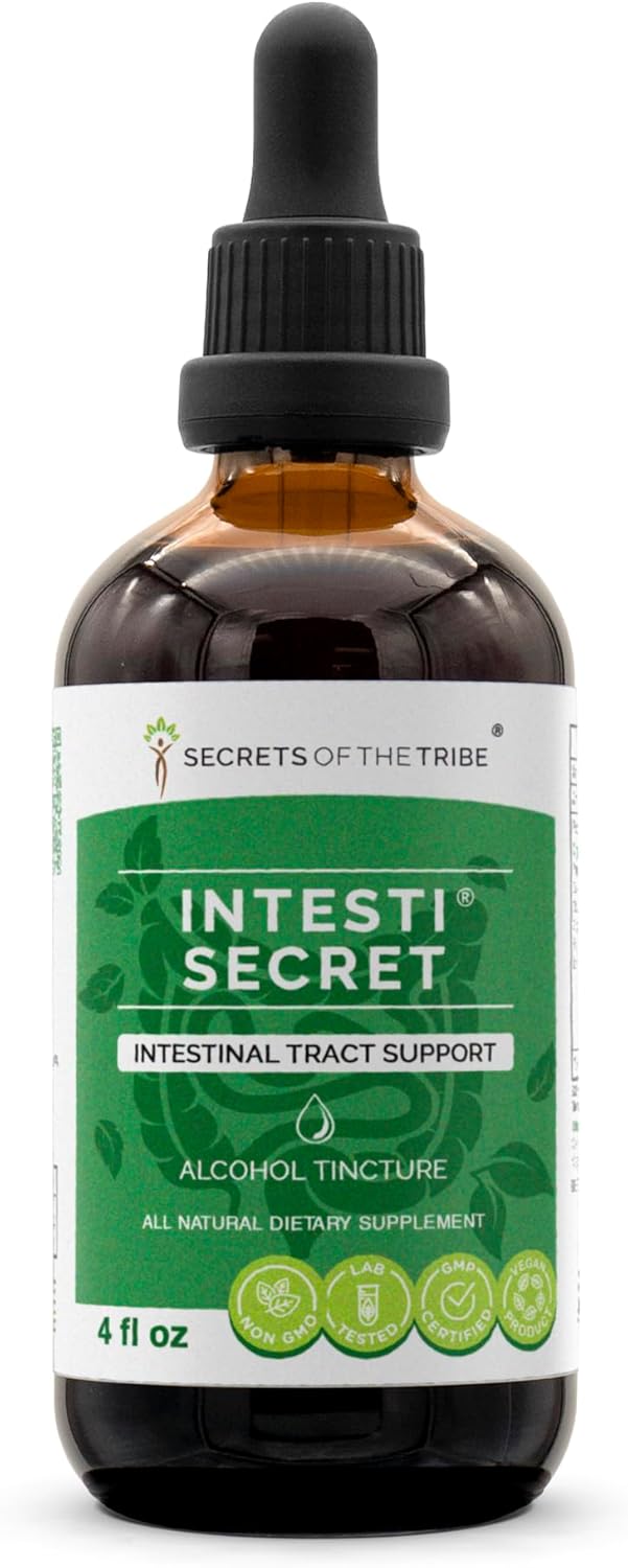 Intesti Secret Herbal Supplement Drops - Intestinal Tract Support Liquid Extract (4 fl oz)