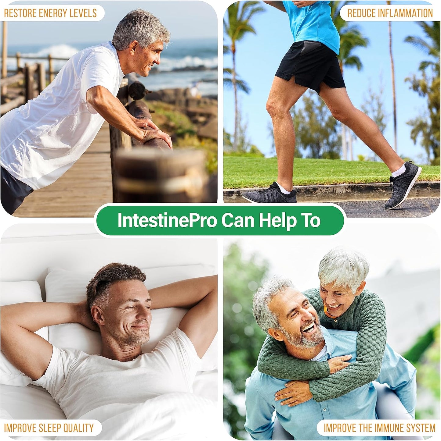 IntestinePro: Premium Non-GMO Intestine Support with Wormwood, Black Walnut, Echinacea & More - 60 Capsules