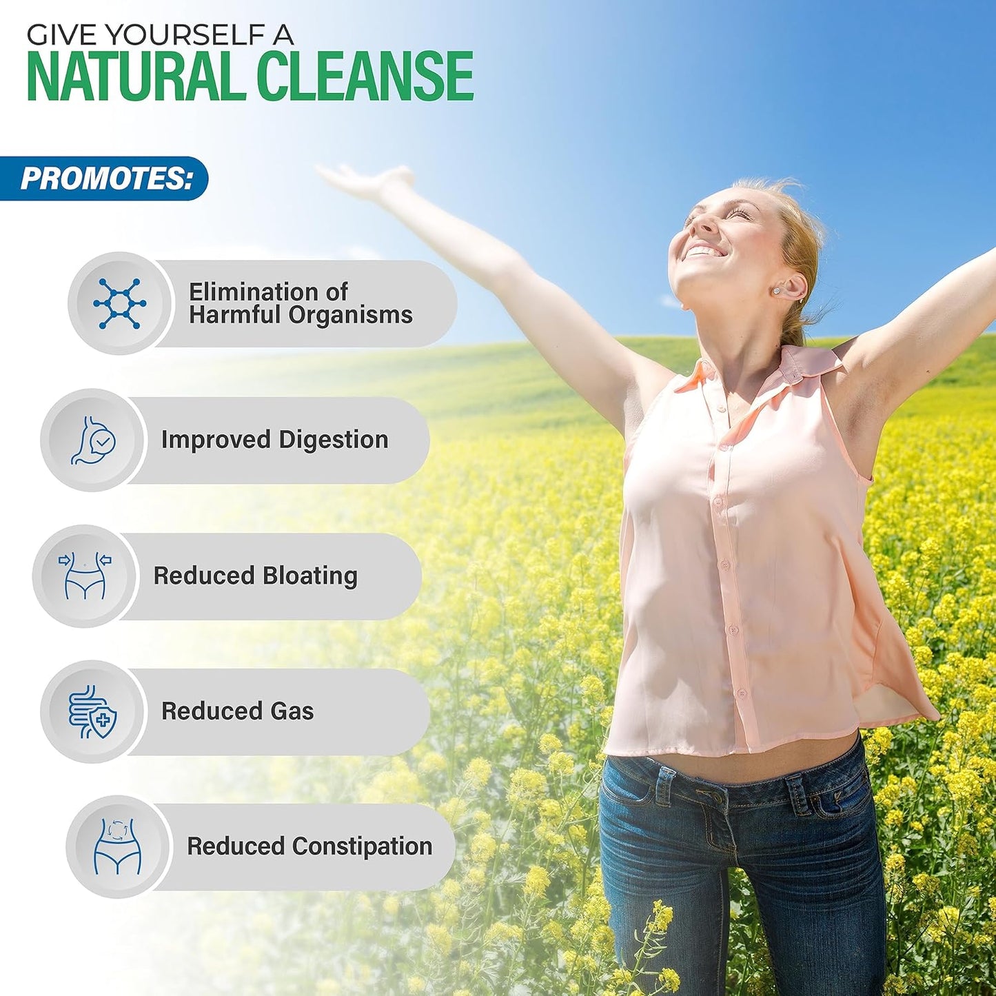 IntestinePro: Premium Non-GMO Intestine Support with Wormwood, Black Walnut, Echinacea & More - 60 Capsules