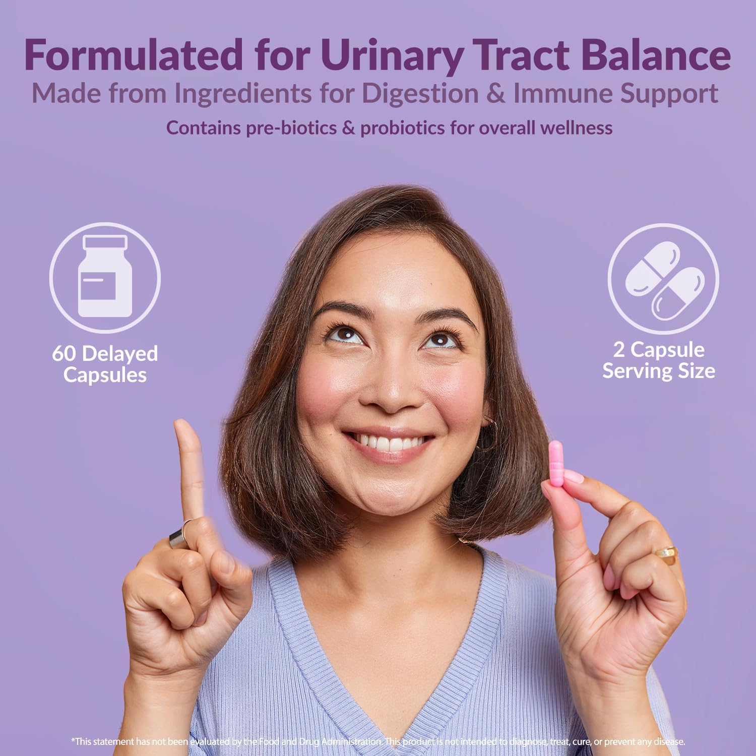Intimate Rose Ultimate Flora Bloom Probiotic Supplement for Women - 3 Pack (180 Capsules) - pH Balance Formula for Vaginal Health, UTI & BV Relief