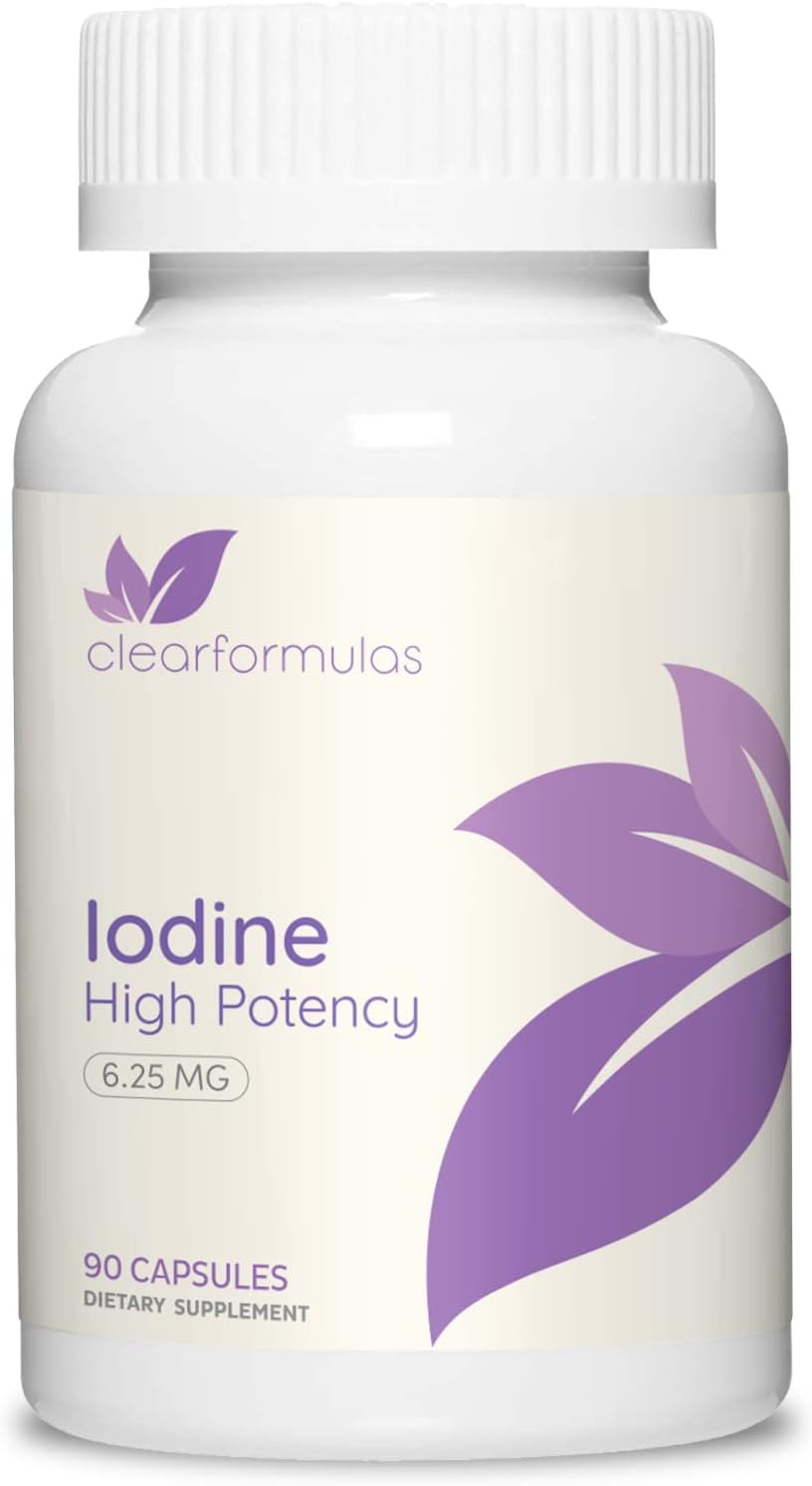Iodine and Iodide Supplement for Thyroid Health and Hormone Balance - 90 Capsules