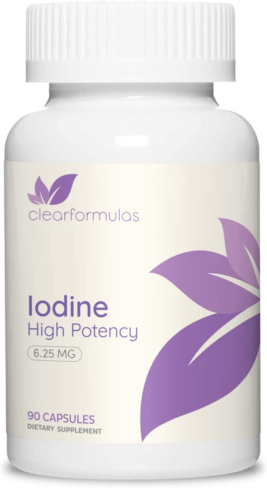 Iodine and Iodide Supplement for Thyroid Health and Hormone Balance - 90 Capsules