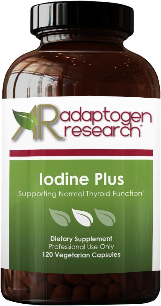 Iodine Plus Supplement with Potassium Iodide and Selenium - 120 Capsules by Adaptogen Research