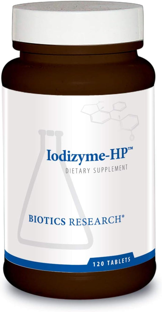 Iodizyme HP Iodine Supplement for Thyroid Support and Energy - 120 Tablets