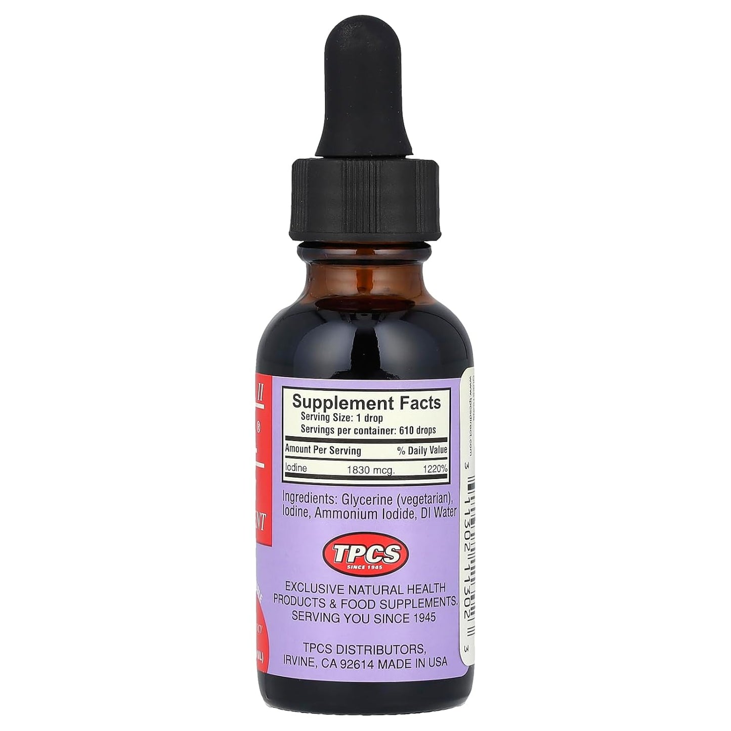 Iosol Formula II 1 fl oz Liquid by TPCS Distributors - Thyroid Support Supplement