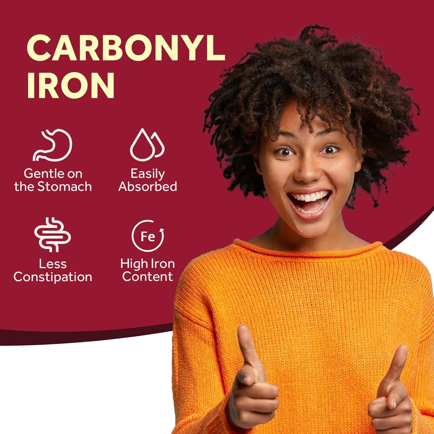 Iron 65 mg Tablets and Iron Plus Capsules Bundle for Healthy Iron Levels and Blood Support - 60 ct Each