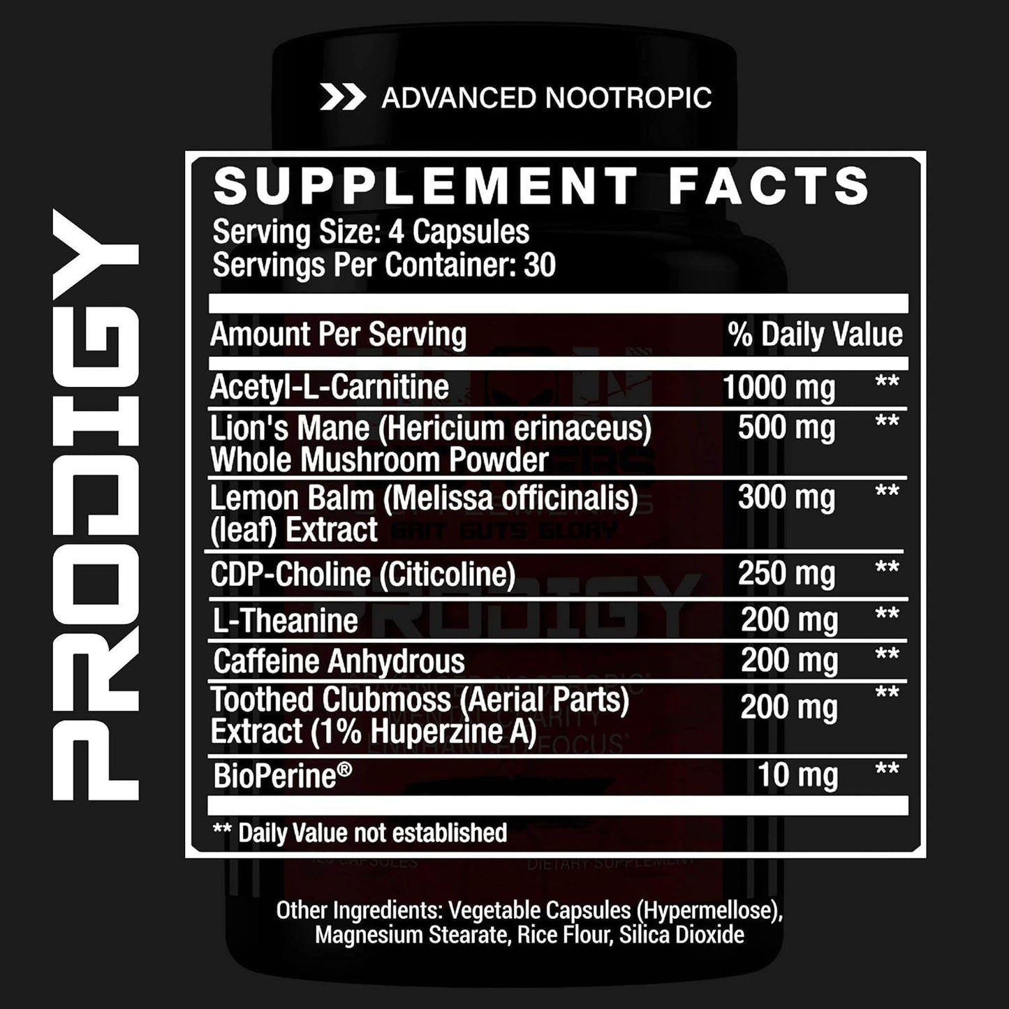 Iron Brothers Brain Boosting Supplement for Focus, Energy, and Memory - Nootropic with Lion's Mane and CDP-Choline - 120 Capsules