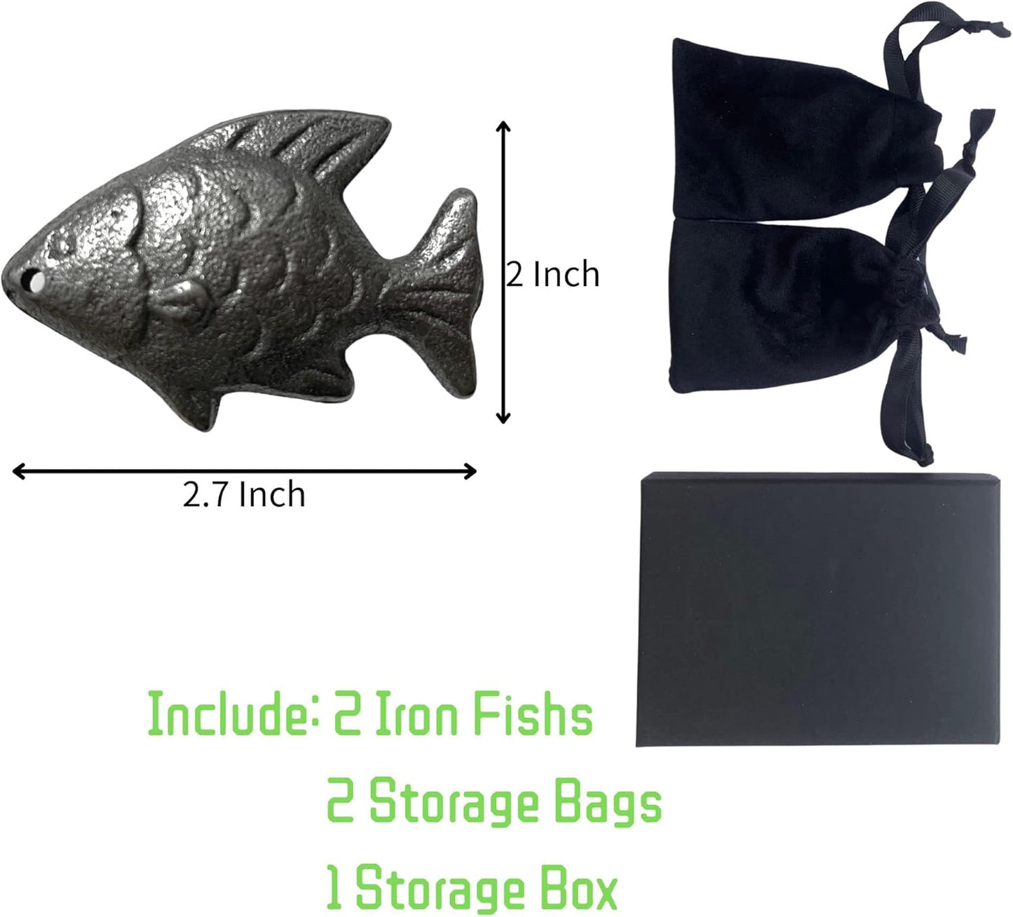 Iron Fish Cooking Tool 2-Pack for Iron Deficiency - Safe Iron Supplement for Healthy Cooking & Reduced Risks