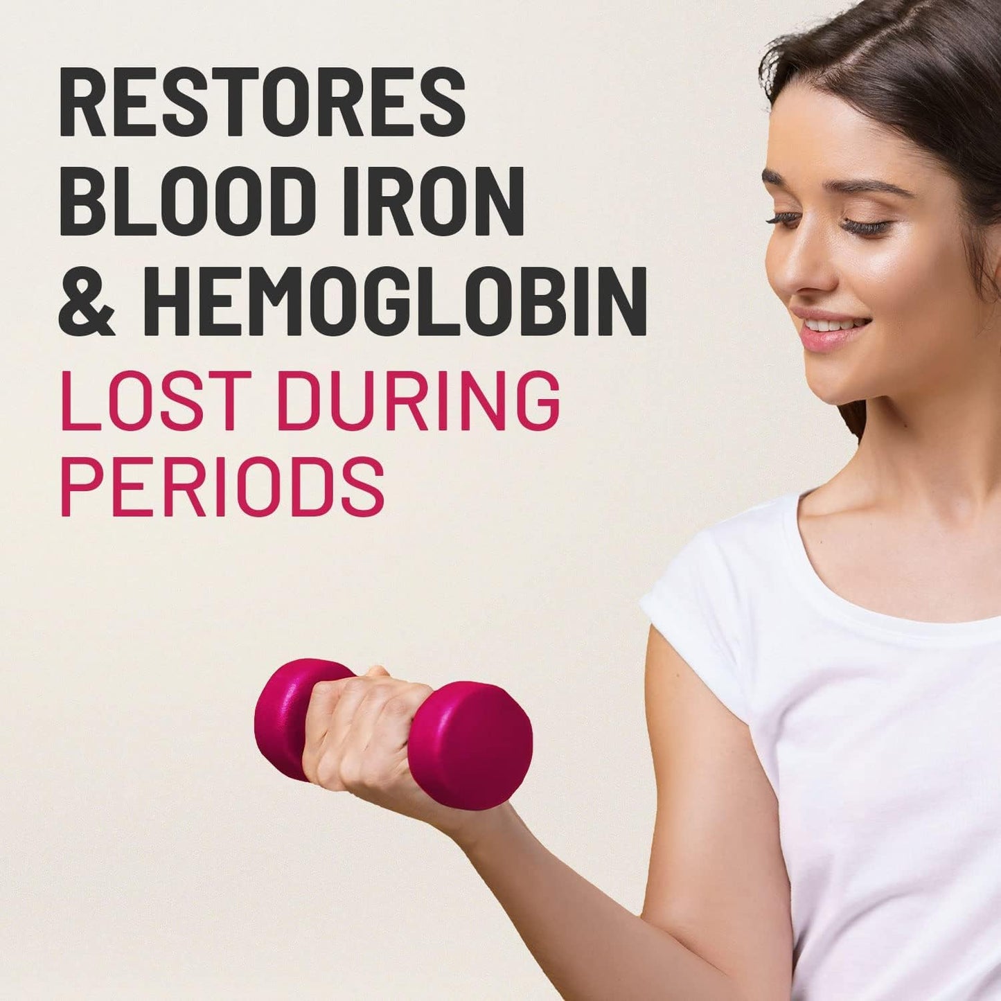 Iron Folic Acid Supplement - 60 Tablets in 1 Bottle, Dietary Supplement for Iron Deficiency