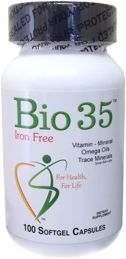 Iron-Free Bio-35 Supplement 100ct - Gluten & Soy-Free Formula