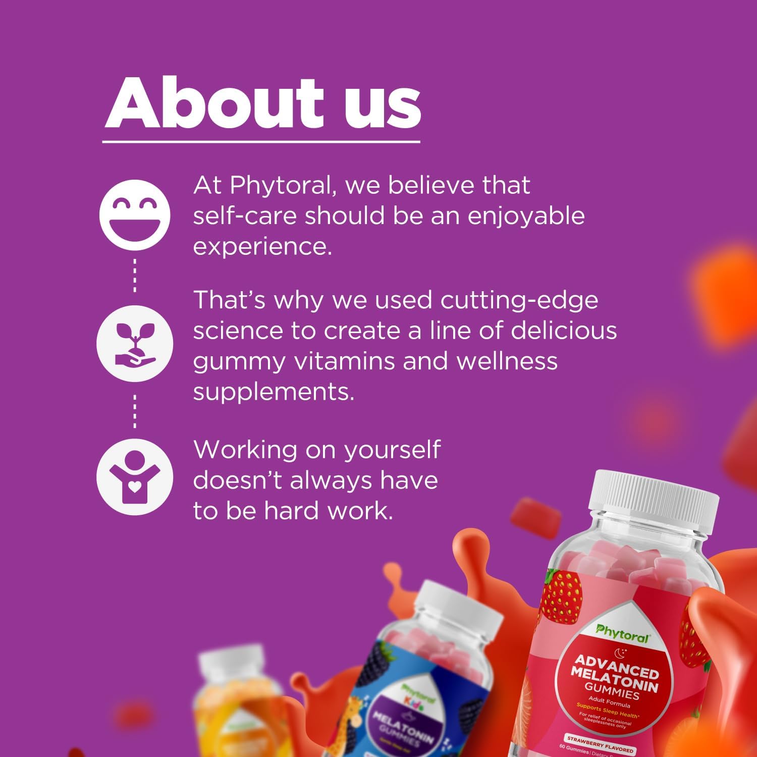 Iron Gummies for Kids with Vitamin C & Immunity Support - Vegan Blood Builder Supplements - 120 Count