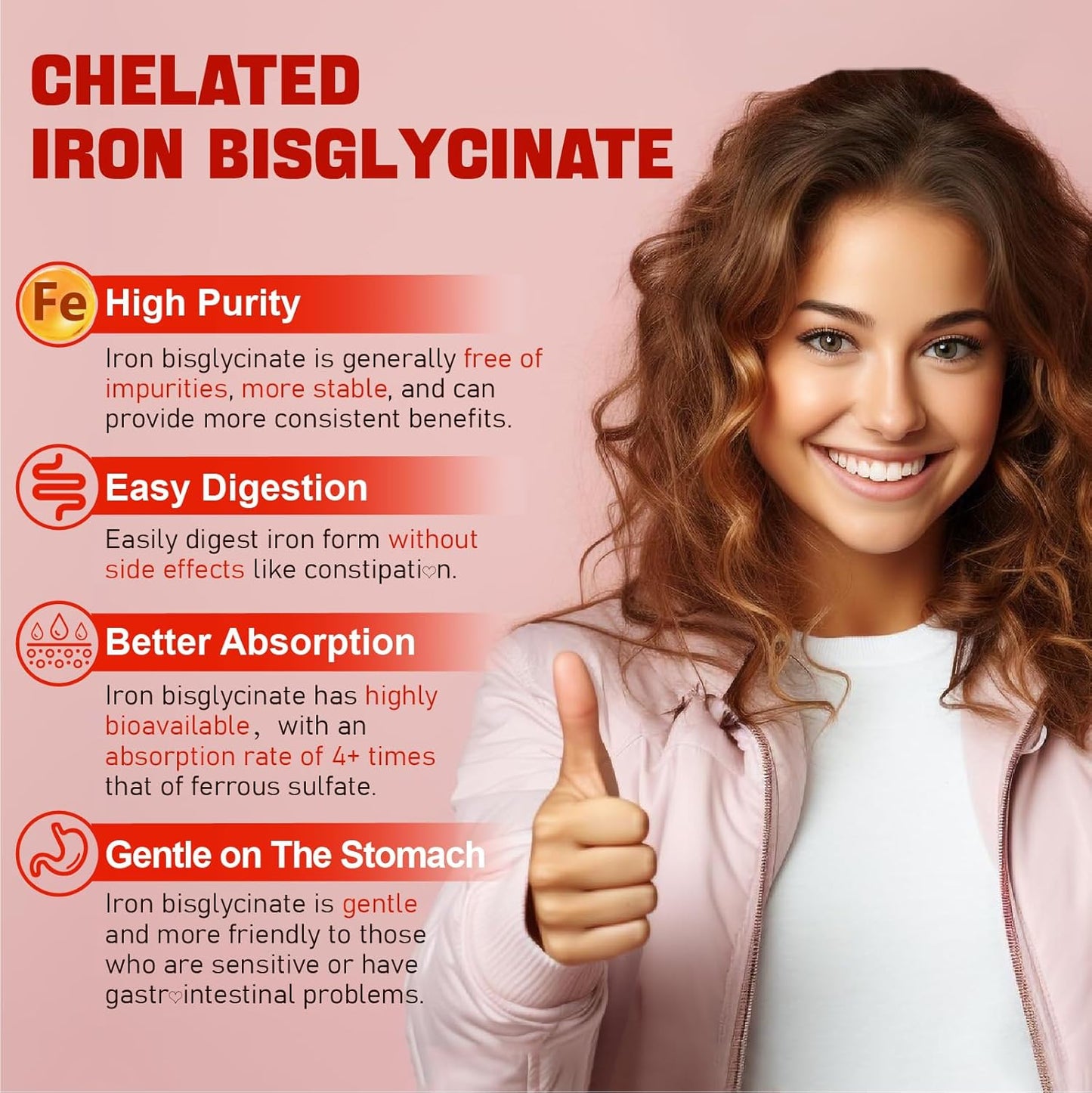 Iron Gummies Supplement for Women with Vitamin C, Beet Root, Guava, B6, B12, D3, Folate, Calcium, Zinc, and Turmeric - High Absorption Energy and Immune Support for Iron Deficiency