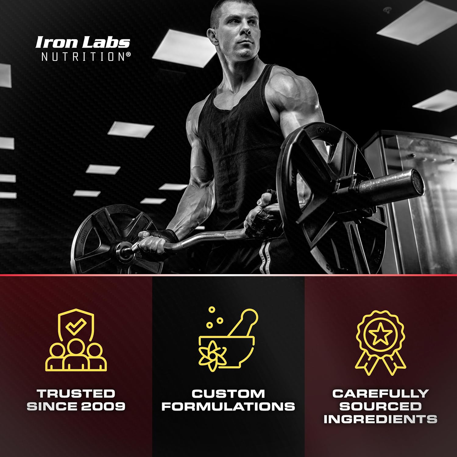 Iron Labs Nutrition Testo Gummies (60 Count) - High Strength Men's Booster with Maca, Ginseng, Zinc, and Selenium - Sugar-Free & Vegan - Mixed Berry Flavor