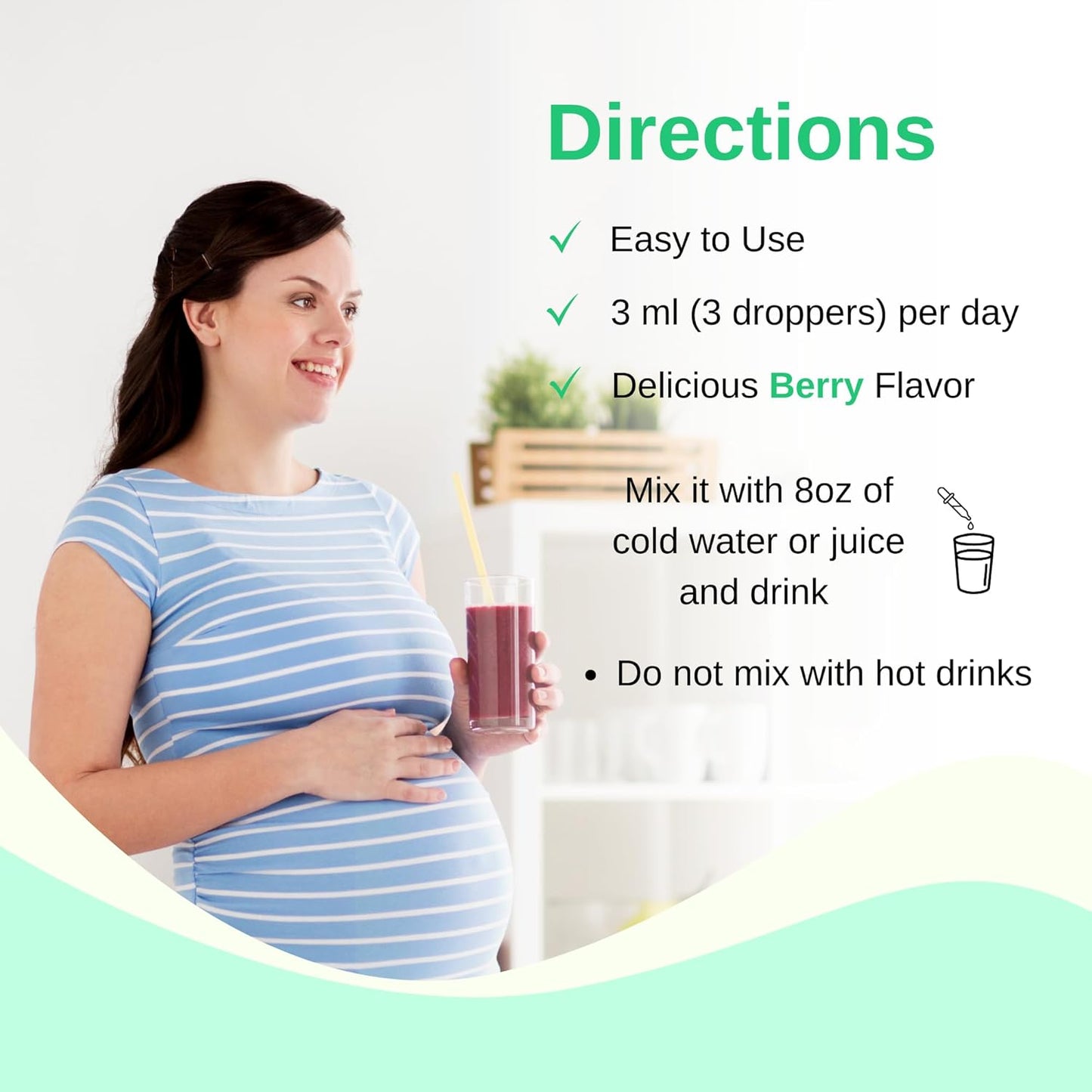 Iron-Rich Liposomal Liquid Prenatal & Postnatal Multivitamin Drops| Non-GMO & Gluten Free| Easy to Swallow| Supports Baby & Mom| 30 Day Supply
