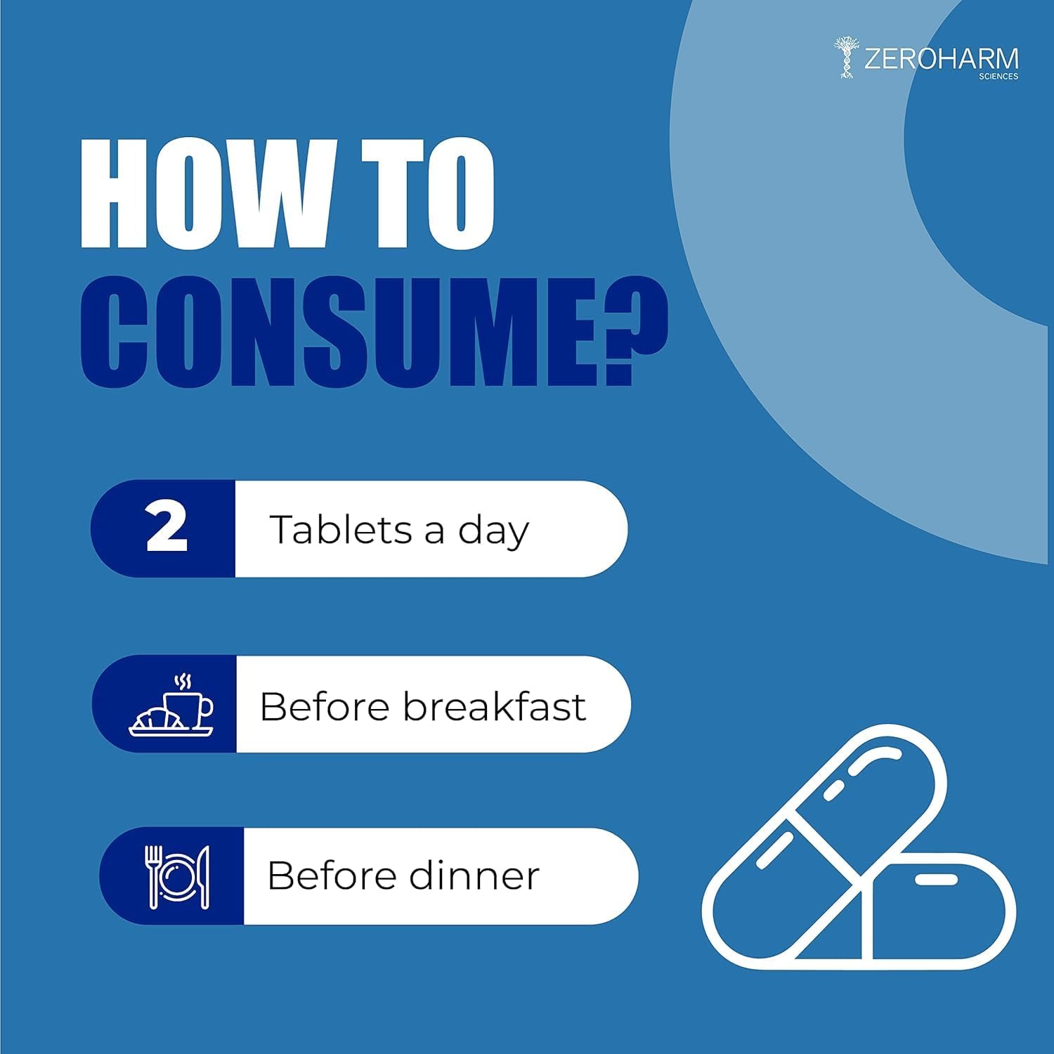 Iron Supplement with Zinc and Folic Acid for Overall Wellness - 60 Tablets