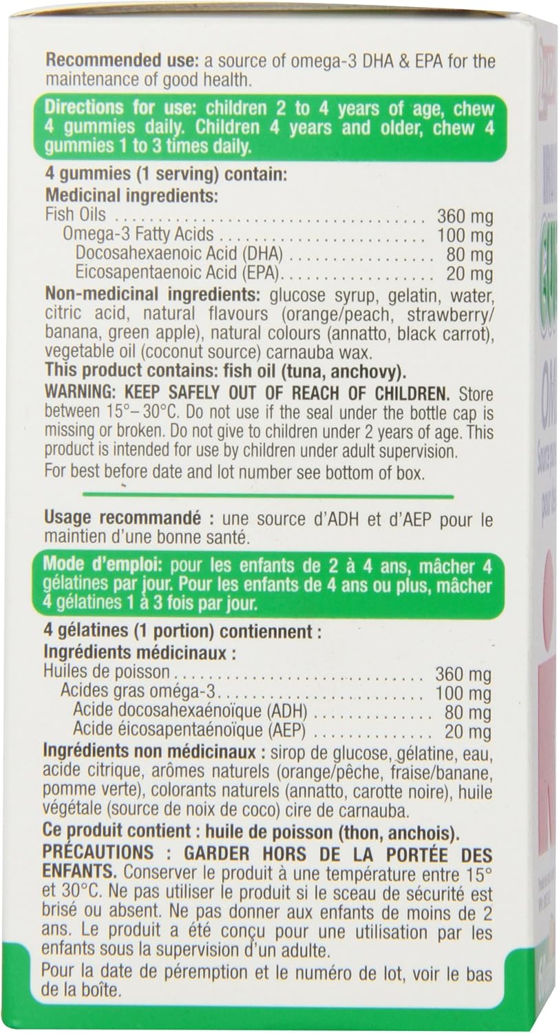 IRONKIDS Omega-3 Gummies for Kids - 60 Count Pack