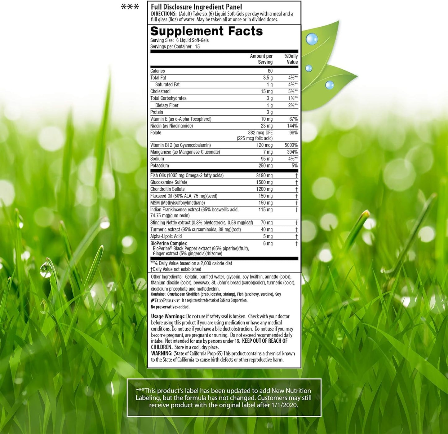 Irwin Naturals 3-in-1 Joint Formula Softgels - Glucosamine, Chondroitin, MSM Supplement Bundle - 90 Softgels with Pill Case - Natural Joint Health Support