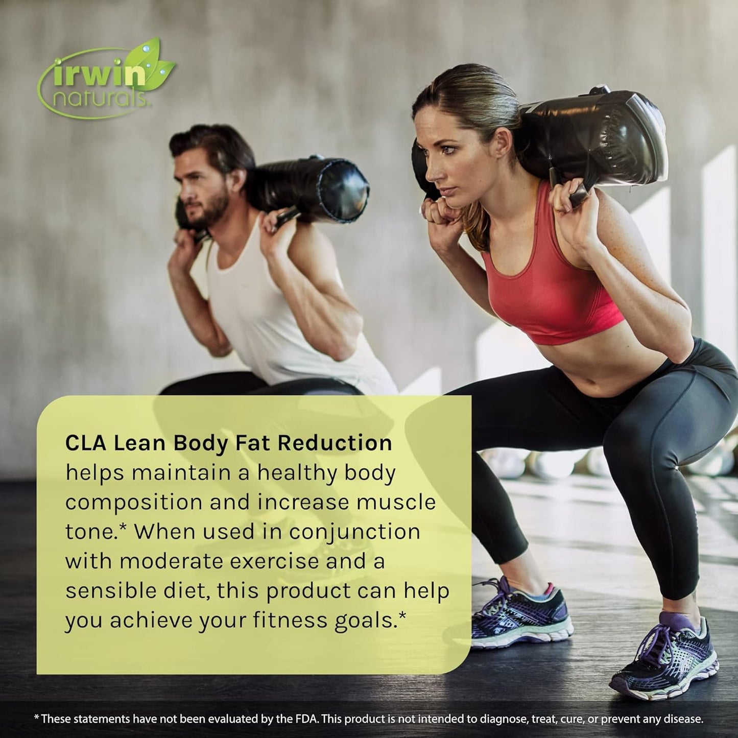 Irwin Naturals CLA Lean Body Fat Reduction Liquid Soft-Gels - Reduces Body Fat & Boosts Muscle Tone - 80 Count