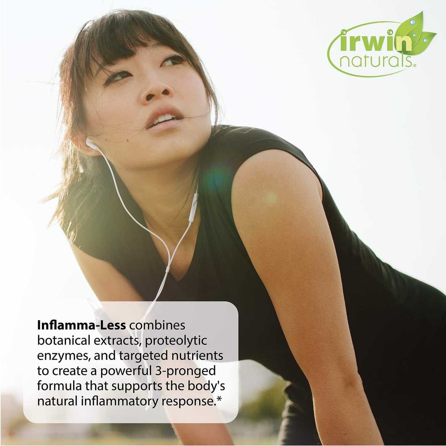Irwin Naturals Inflamma-Less Liquid Softgels Bundle for Mobility and Flexibility with Pill Case