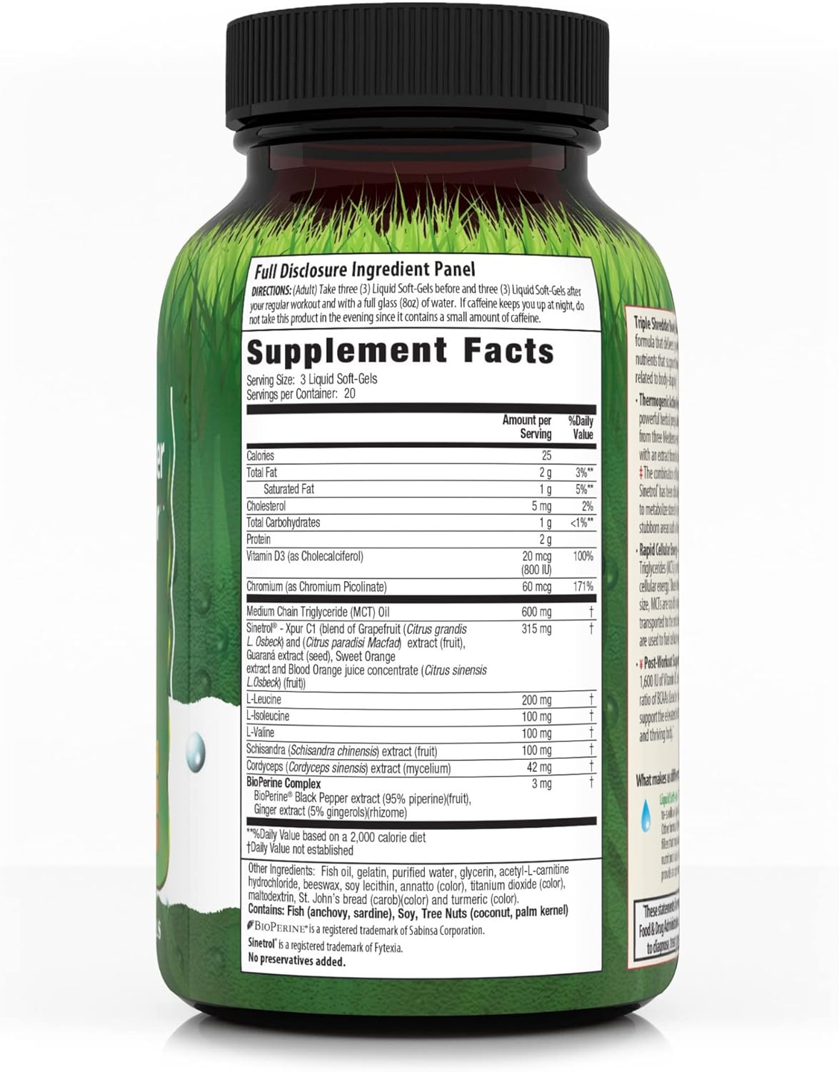 Irwin Naturals Triple Shredder Body-Shaper Supplement - Natural Slimming Formula Support