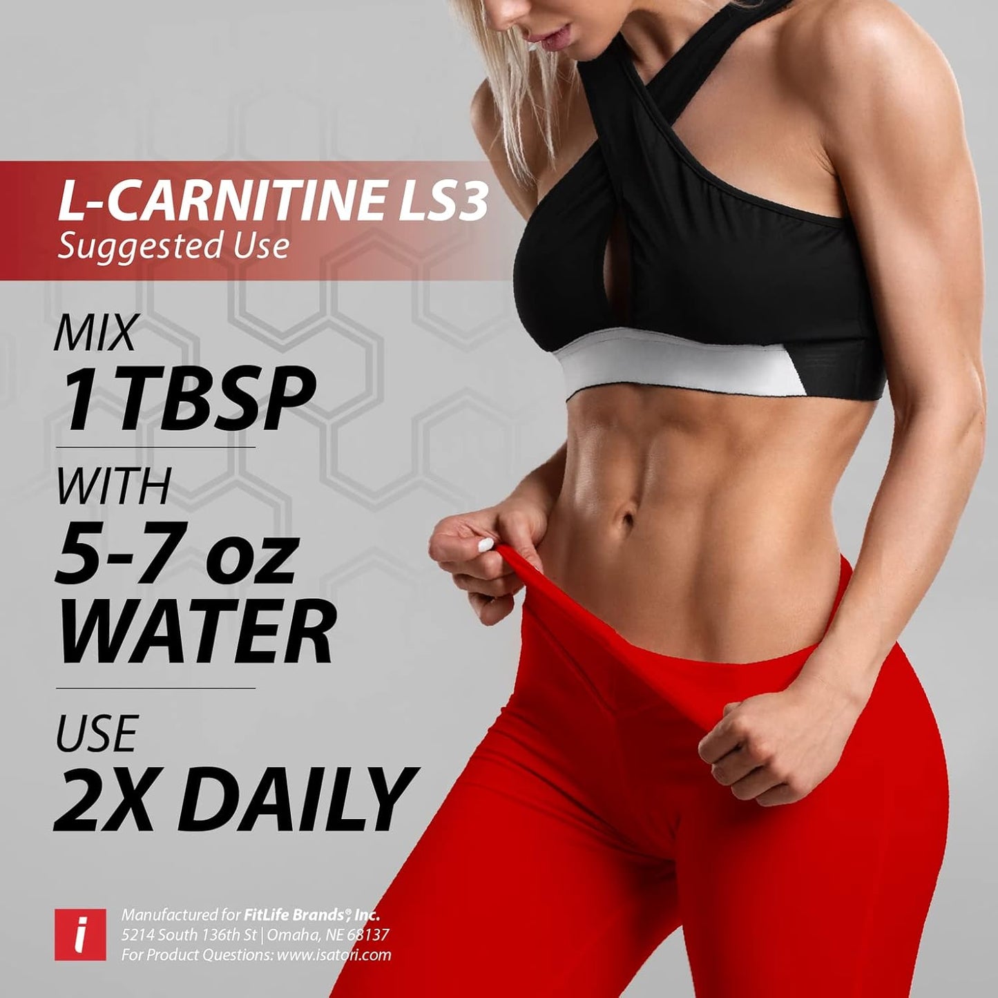 iSatori L-Carnitine LS3 1500 Liquid Supplement - Acetyl L-Carnitine, L-Tartrate, Stimulant-Free Pre Workout - Grape Flavor, Keto-Friendly - 32 Servings