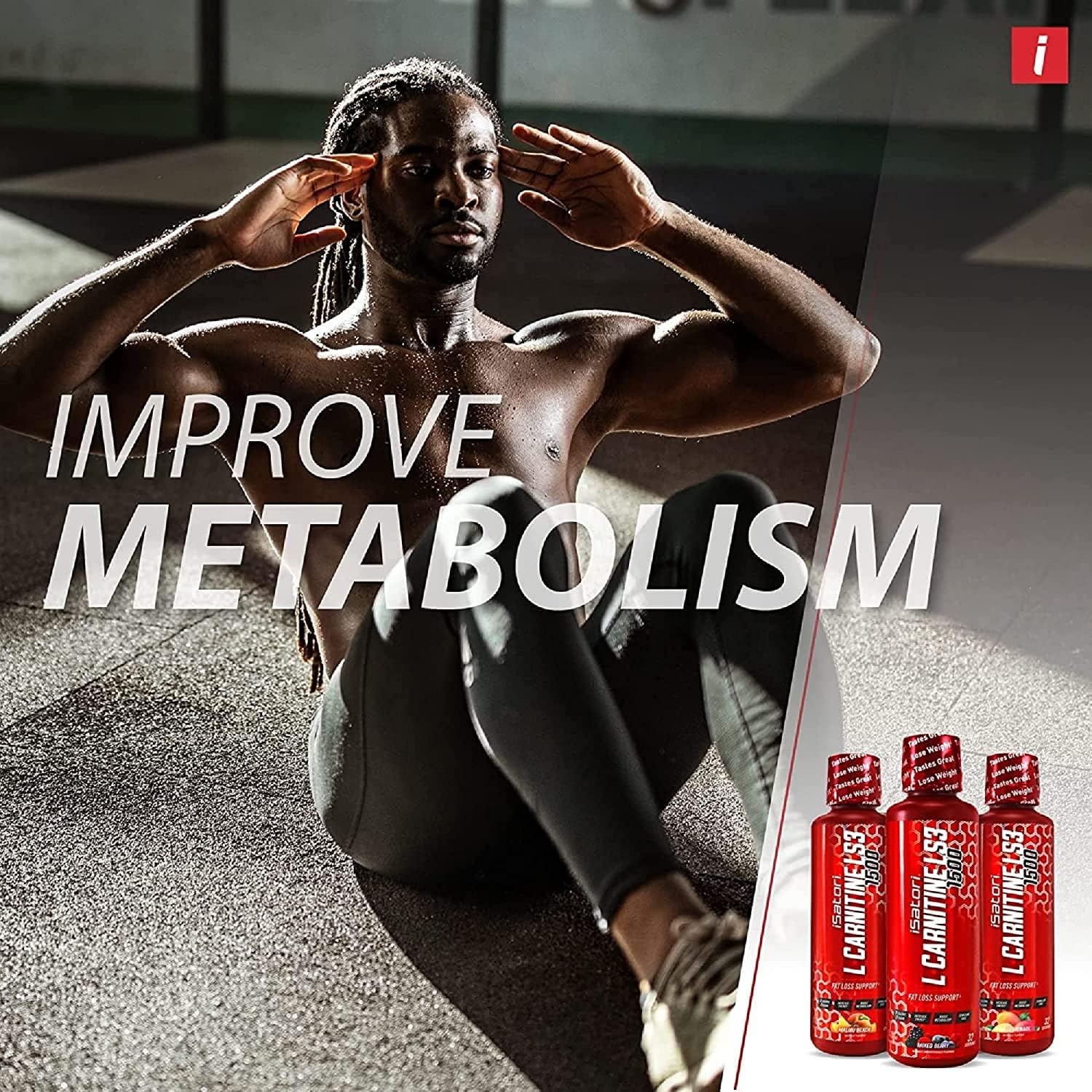 iSatori L-Carnitine LS3 3000 Liquid Supplement - Acetyl L-Carnitine, L-Tartrate, Stimulant-Free Pre-Workout, Keto-Friendly, Bombsicle Flavor - 32 Servings