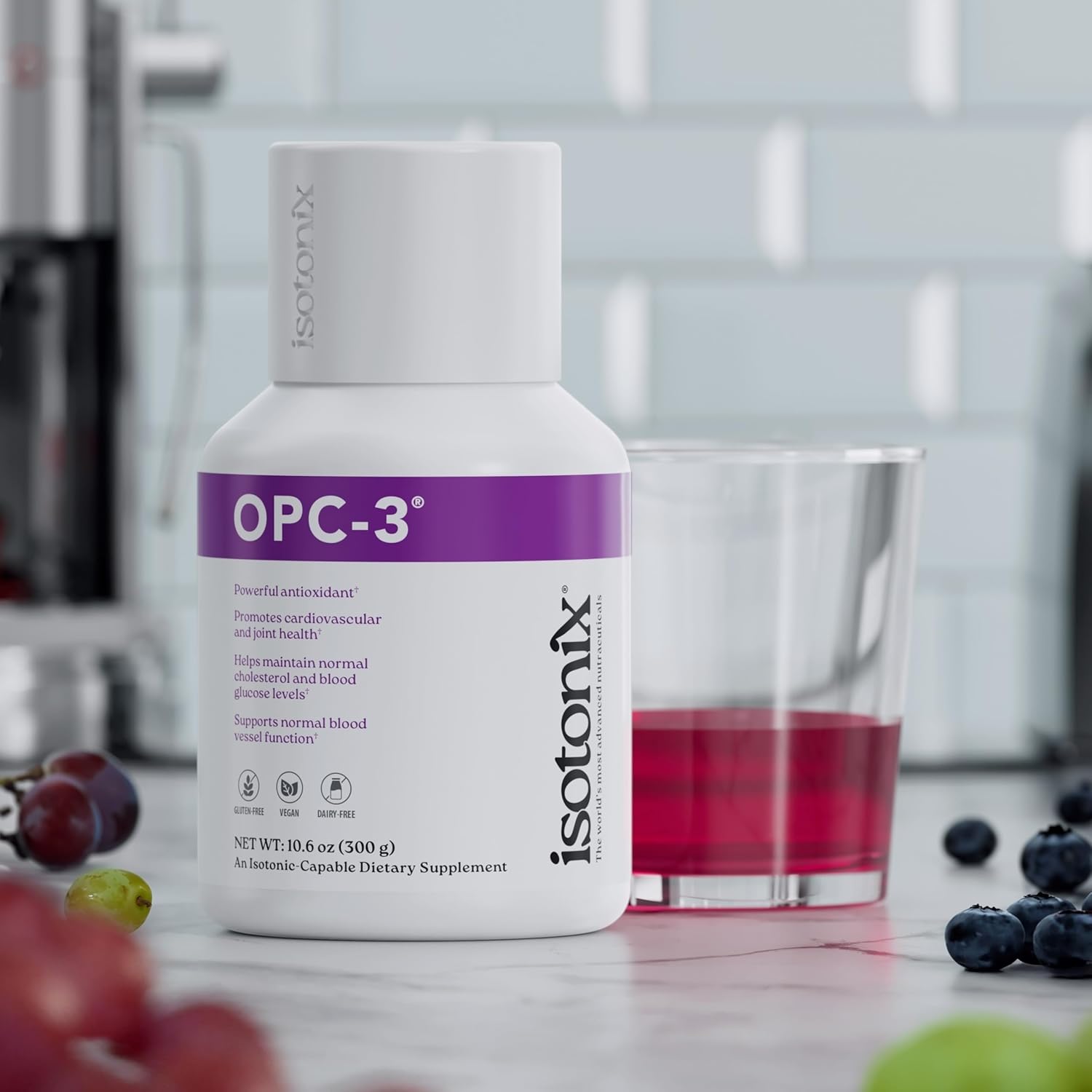 Isotonix OPC-3 Antioxidant Supplement - Pycnogenol, Grape Seed, Bilberry, Red Wine & Pine Bark Extracts - Heart & Circulatory Support - 90 Servings