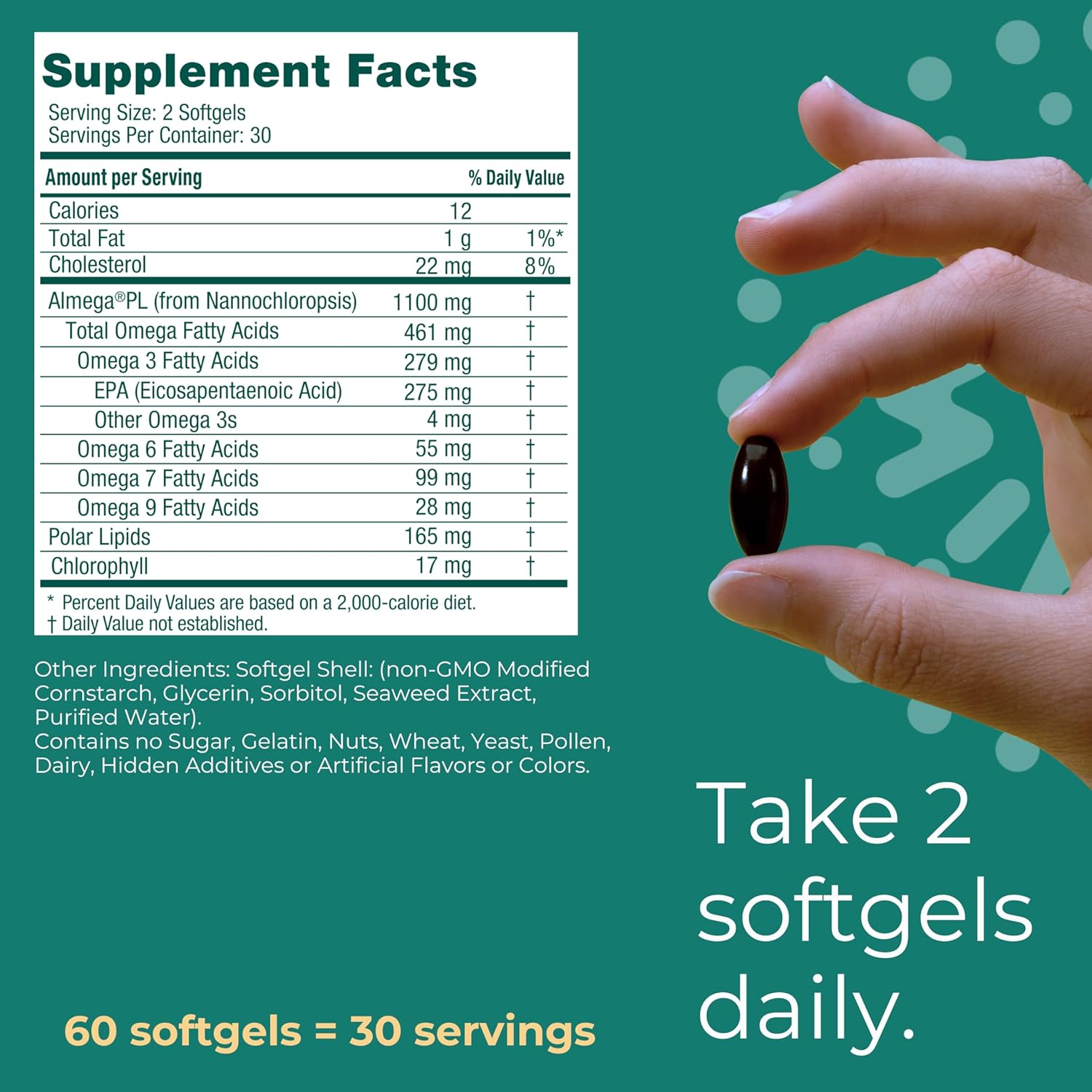 Iwi Life Heart Omega-3 Softgels - 180 Count, Vegan Algae Fatty Acids + EPA Supplement for Heart Health, Krill & Fish Oil Alternative