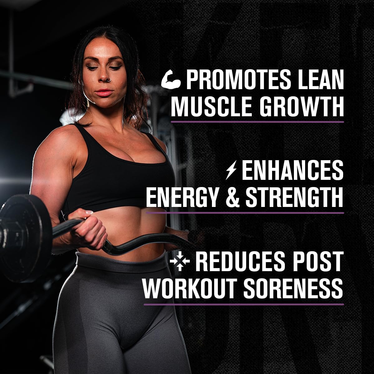Jacked Factory Build-XT for Women with VitaCherry, ElevATP, & Senactiv - Muscle Growth Supplement for Women - 60 Count