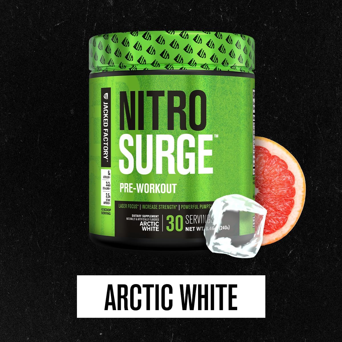 Jacked Factory Nitrosurge Pre-Workout and BCAA Combo Pack for Muscle Building and Recovery