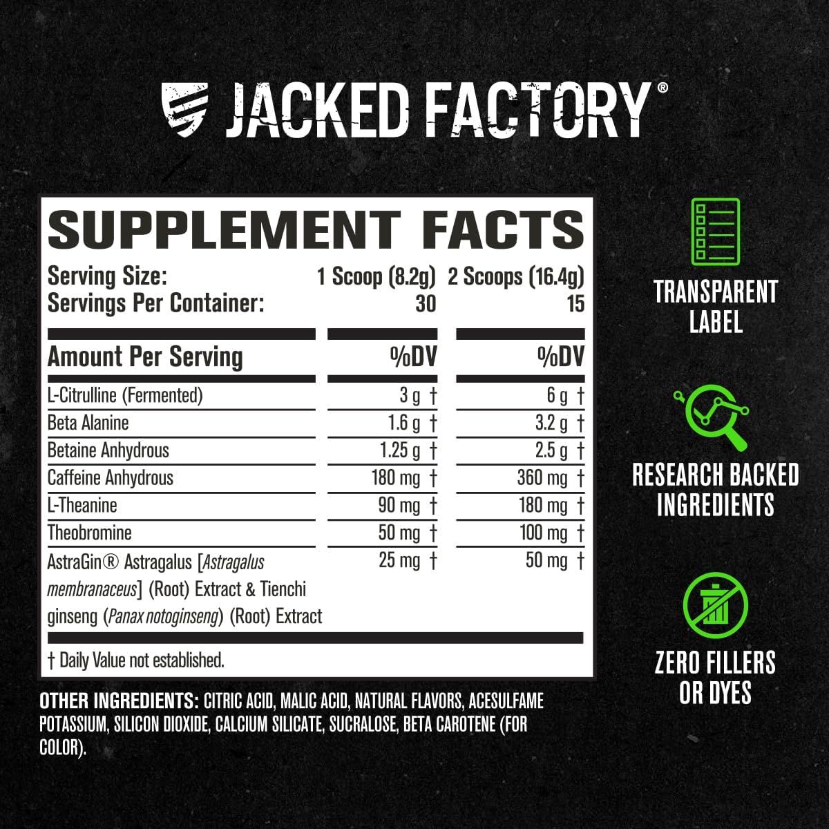 Jacked Factory NITROSURGE Pre Workout Supplement - Boost Energy, Strength, Focus, and Pumps - Nitric Oxide Booster with Beta Alanine - 30 Servings, Pineapple Flavor