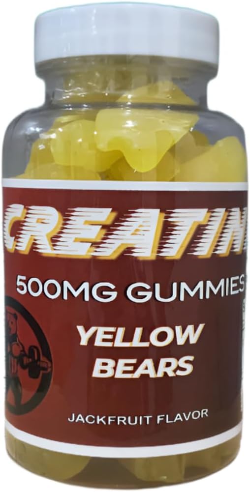 Jackfruit Creatine Gummies - 500mg Daily Dose for Performance and Recovery - 60 Gummies