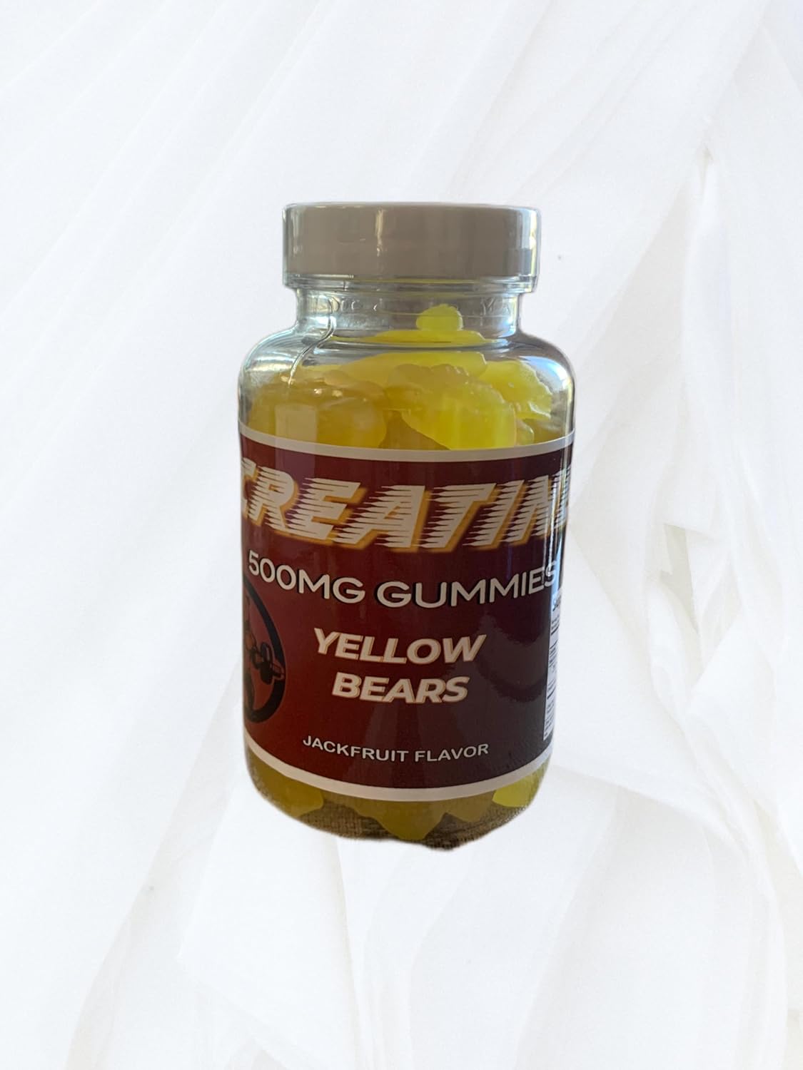 Jackfruit Creatine Gummies - 500mg Daily Dose for Performance and Recovery - 60 Gummies