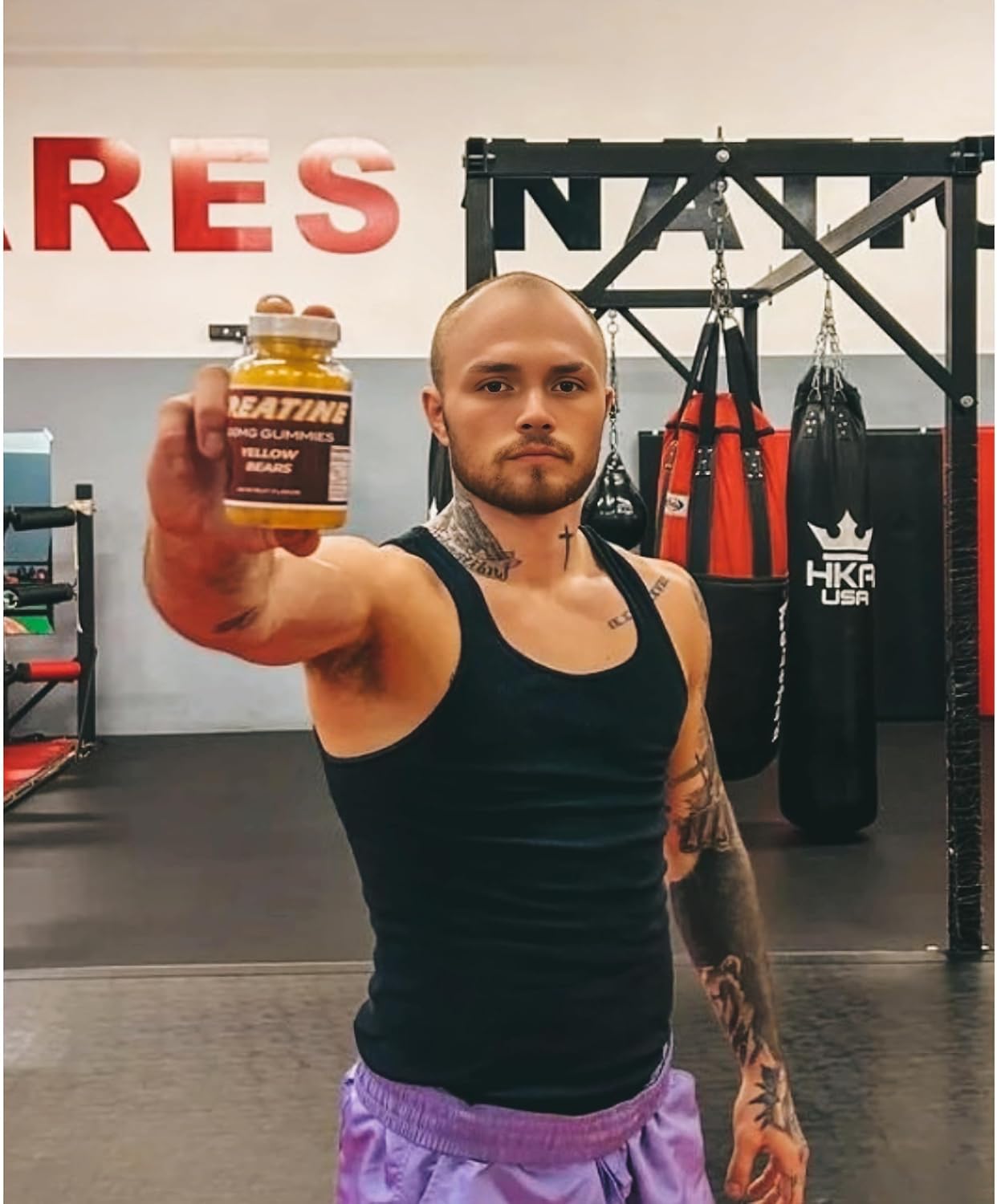 Jackfruit Creatine Gummies - 500mg Daily Dose for Performance and Recovery - 60 Gummies